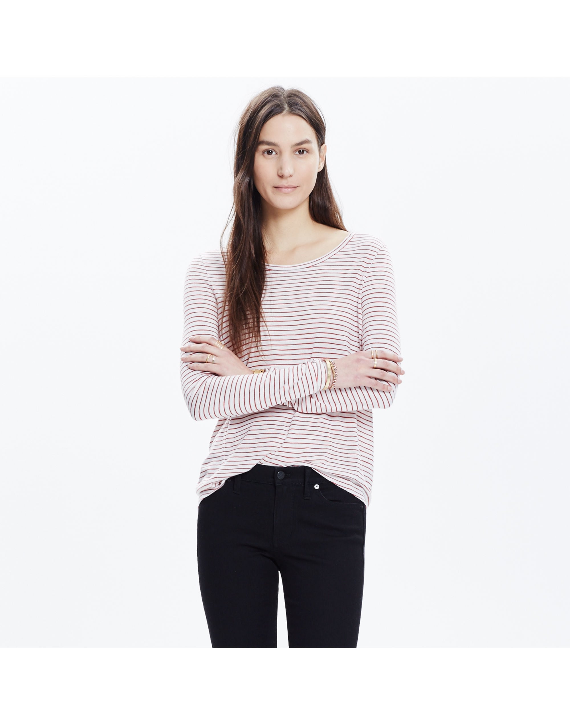 Anthem Forward-Seam Tee Stripe | Madewell