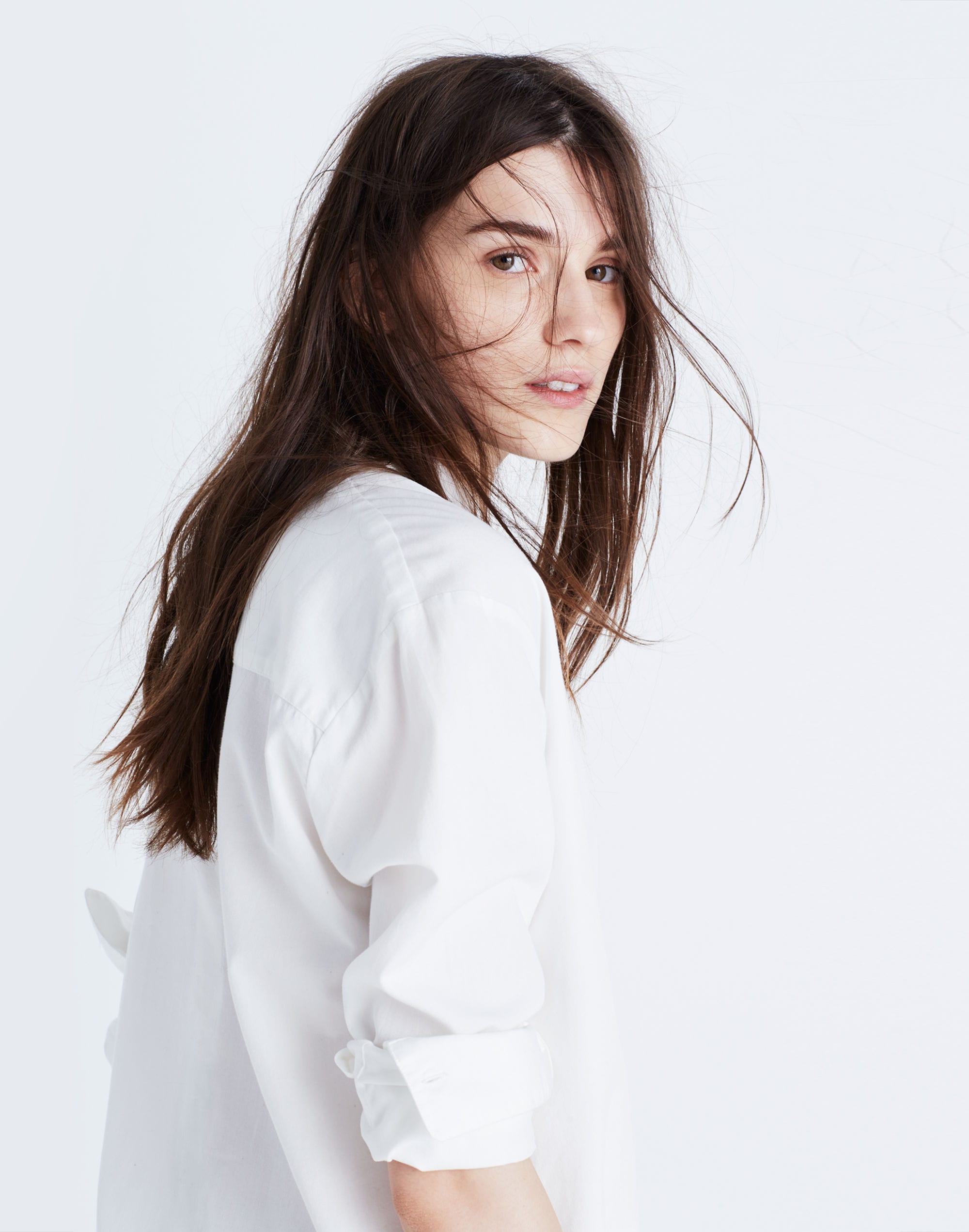 Drapey Oversized Boyshirt in Pure White | Madewell