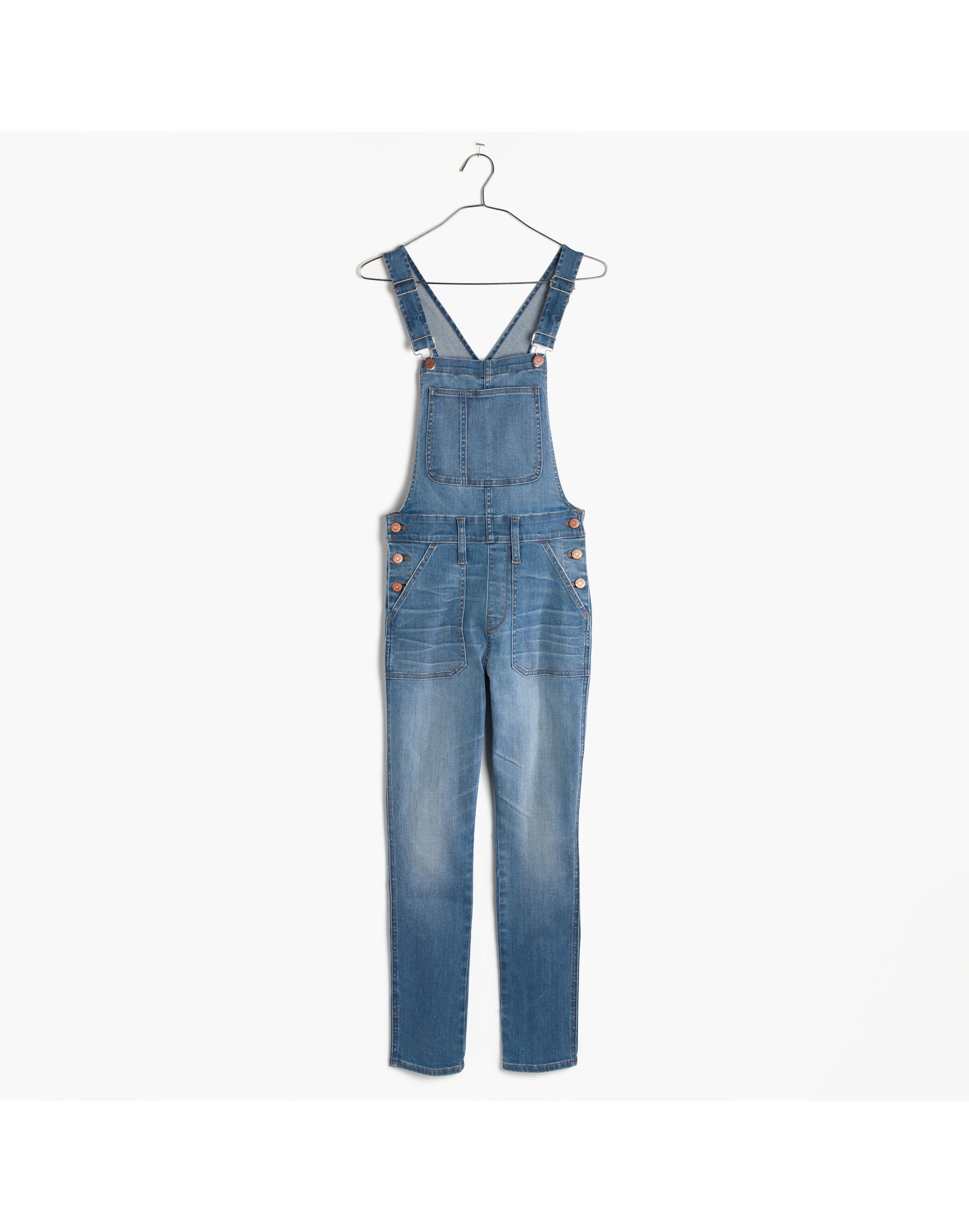 Skinny Crop Overalls in Hewitt Wash | Madewell