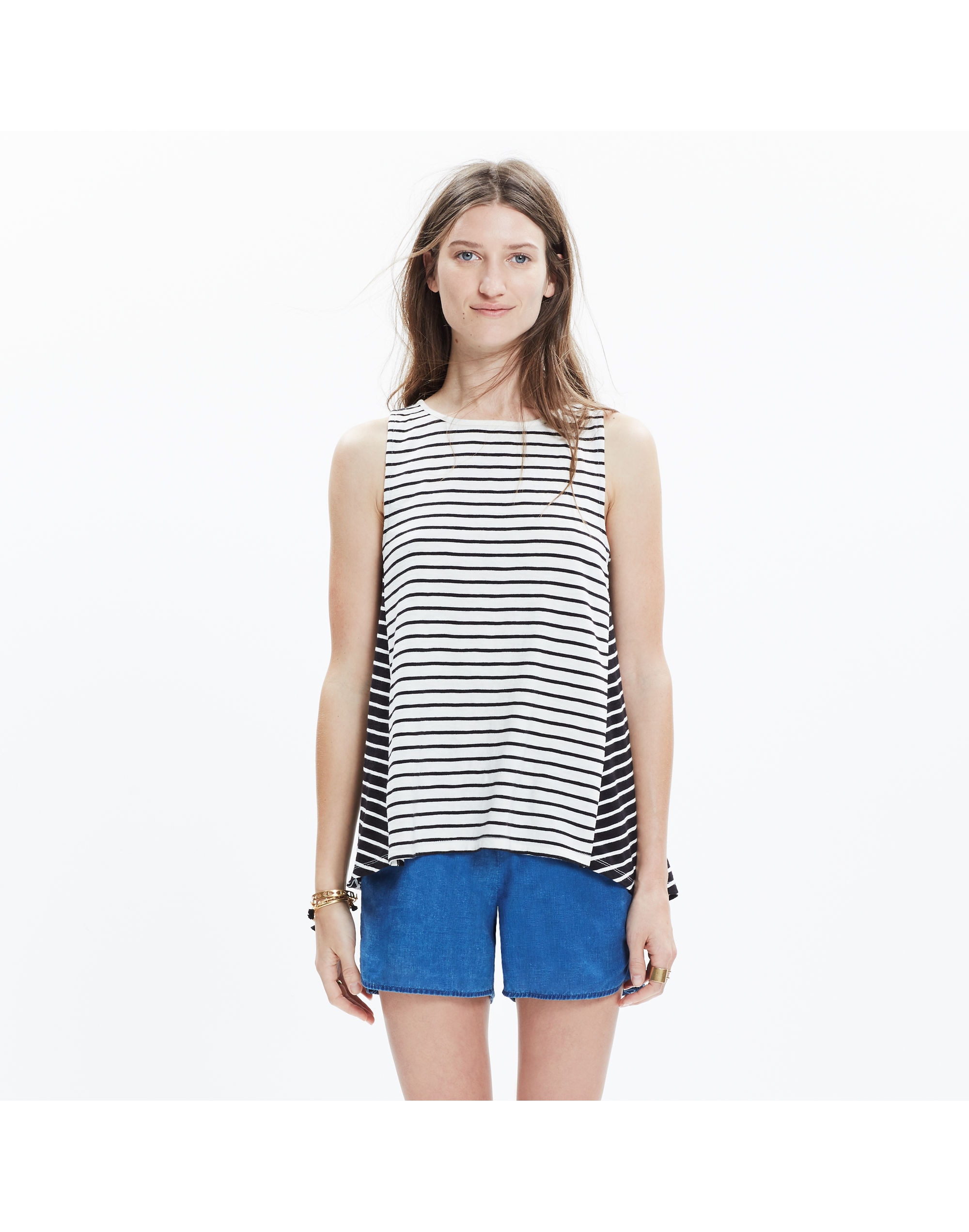 Forward-Seam Tank Top in Stripe | Madewell