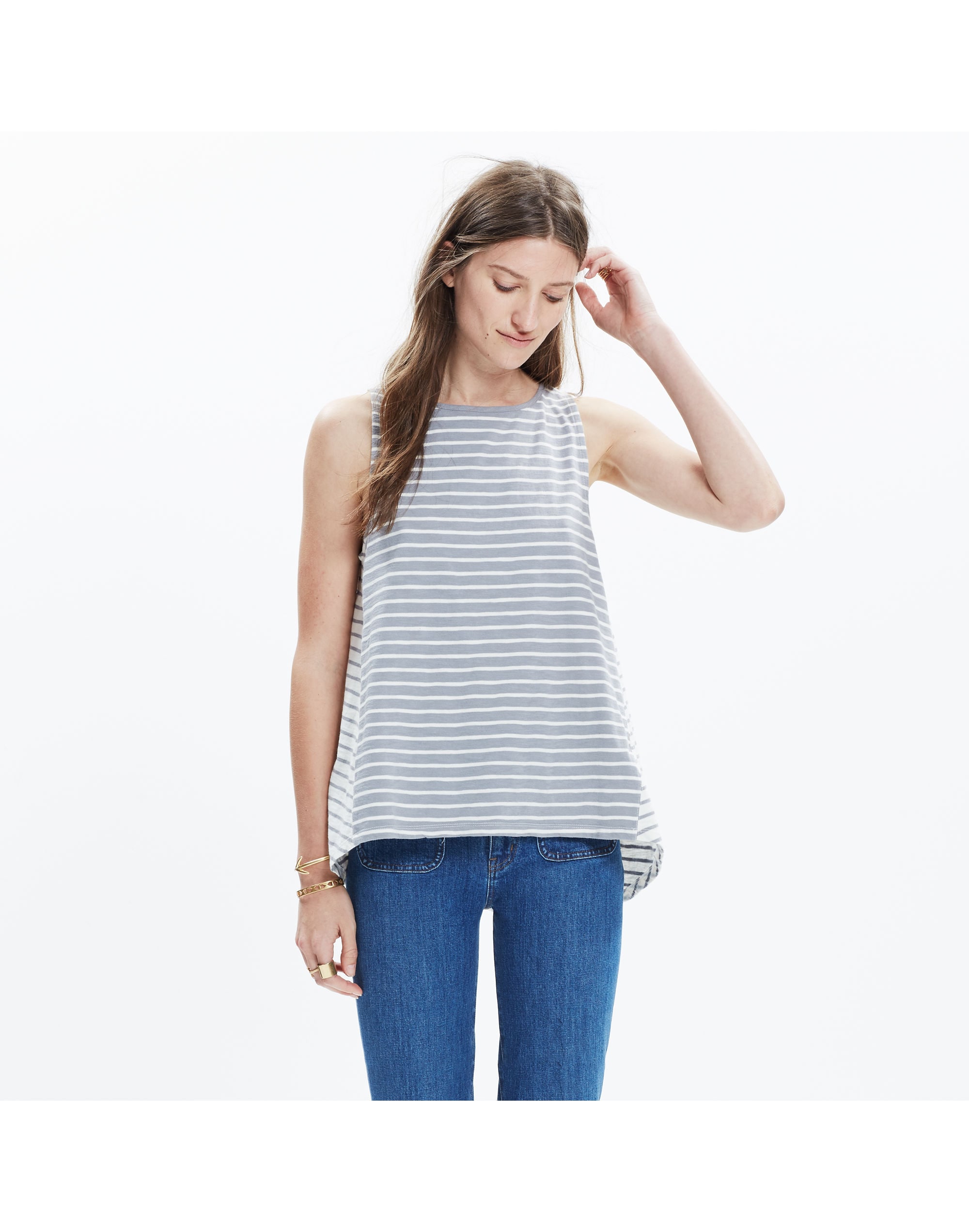 Forward-Seam Tank Top Stripe | Madewell