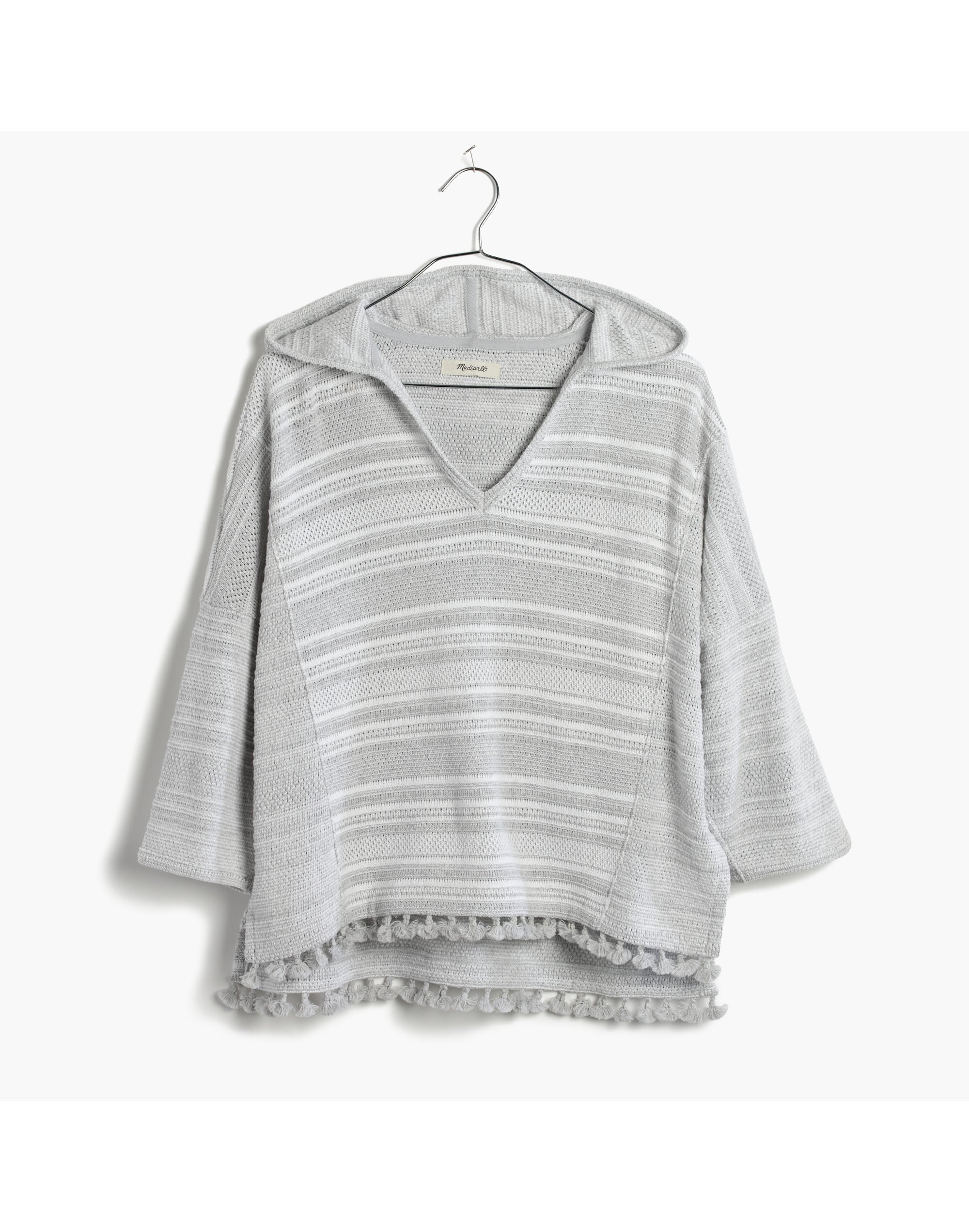 Short-Sleeve Fringe Hoodie | Madewell