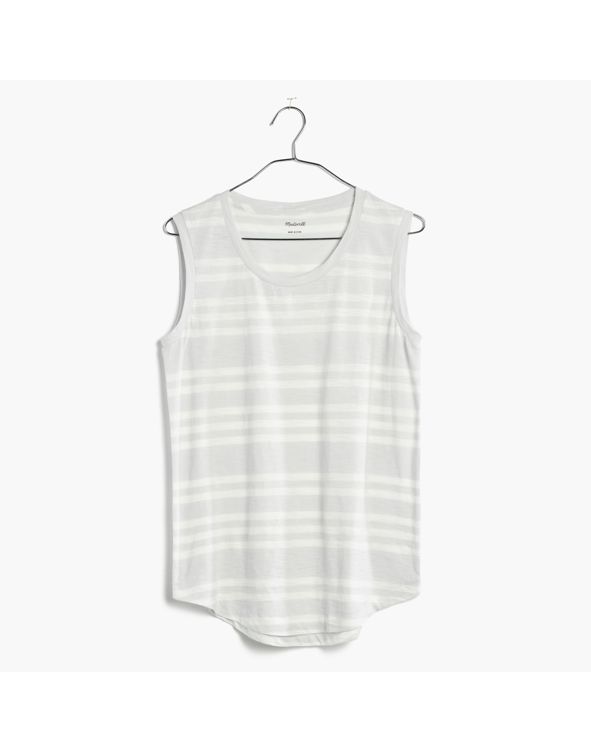 Whisper Cotton Muscle Tank Menlo Stripe | Madewell