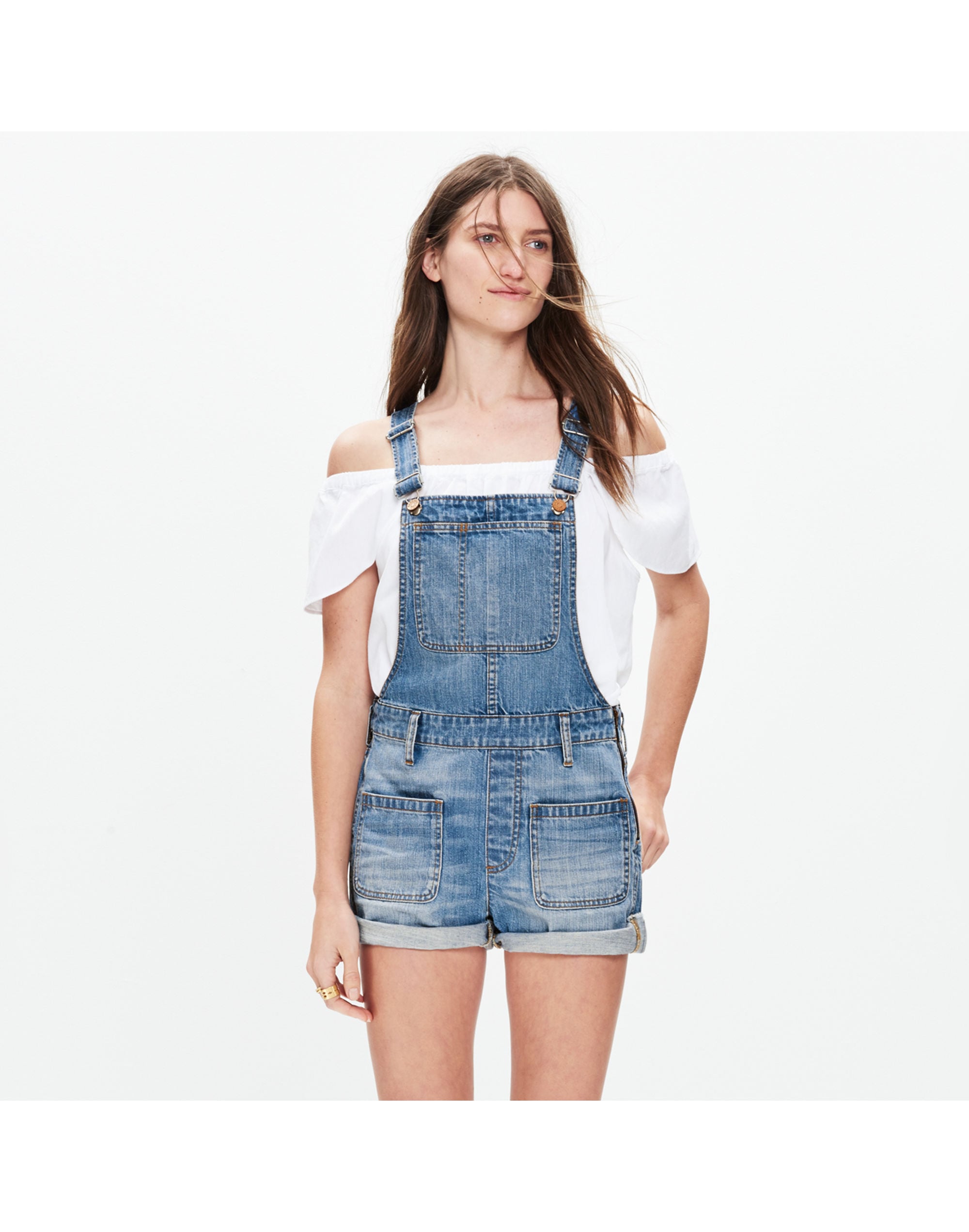 Adirondack Short Overalls in Isley Wash | Madewell