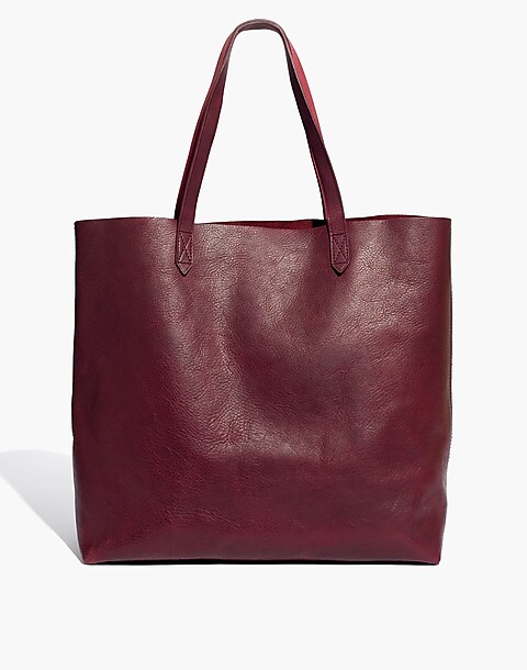 Madewell The Foldover Transport Tote Dark Cabernet NEW WITH TAGS