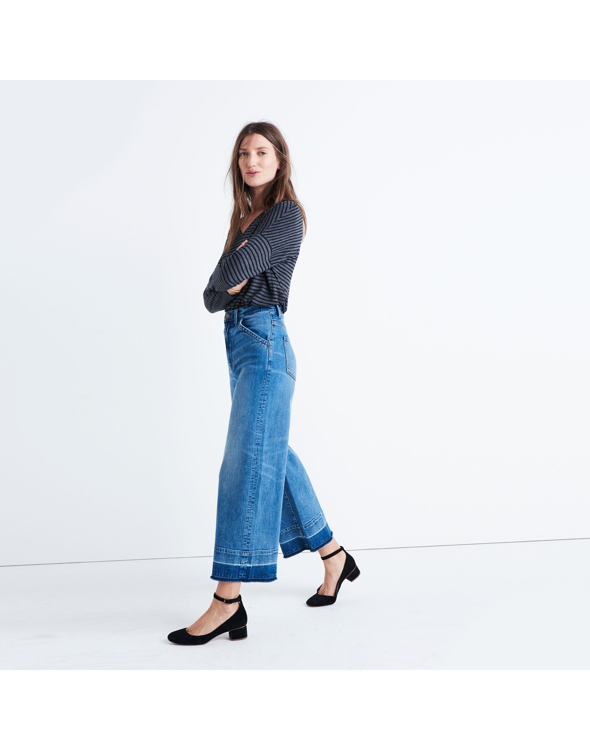 Wide-Leg Crop Jeans: Drop-Hem Edition | Madewell