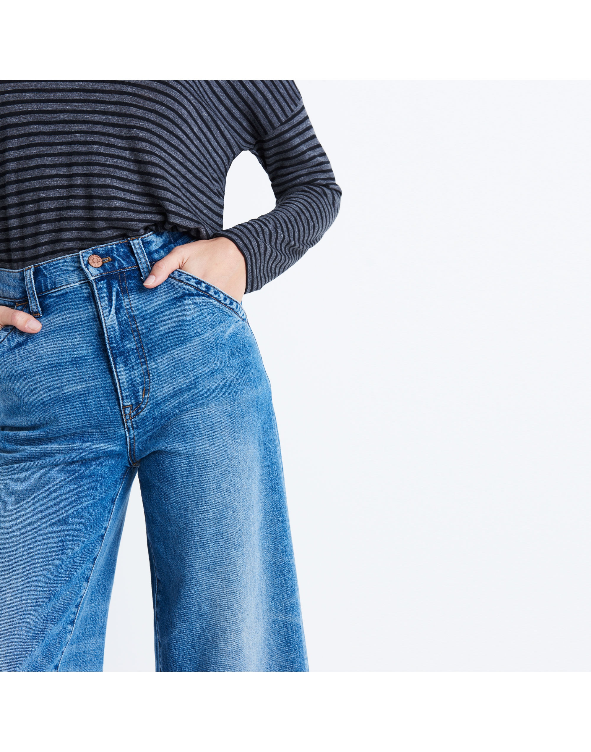 Wide-Leg Crop Jeans: Drop-Hem Edition | Madewell