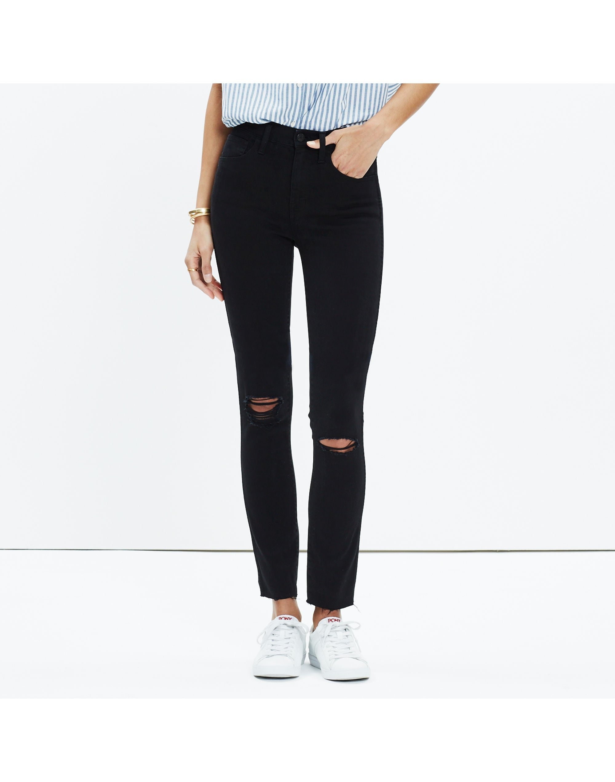 10" High-Rise Skinny Jeans Black Sea | Madewell