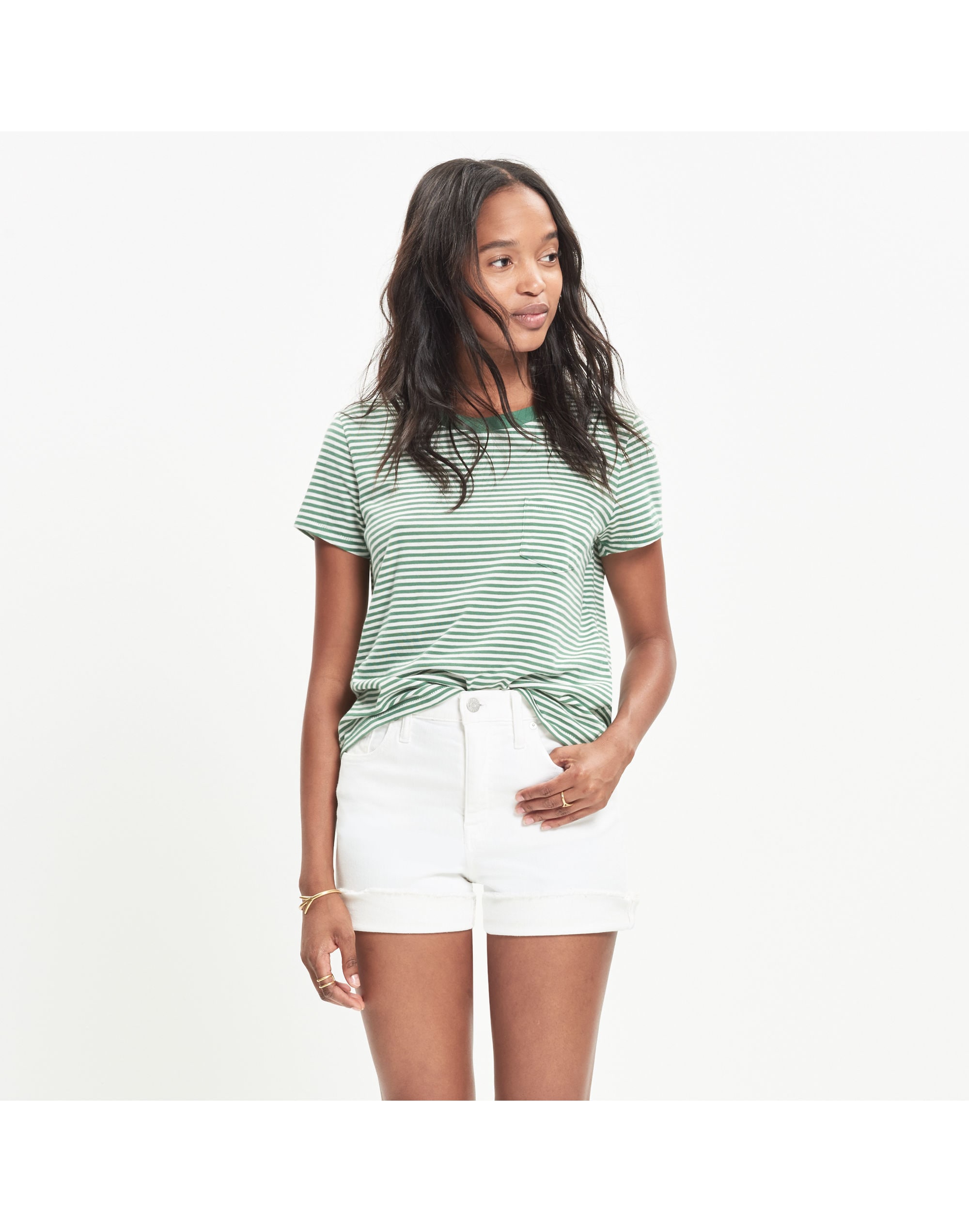 Radio Tee in Lakeland Stripe | Madewell