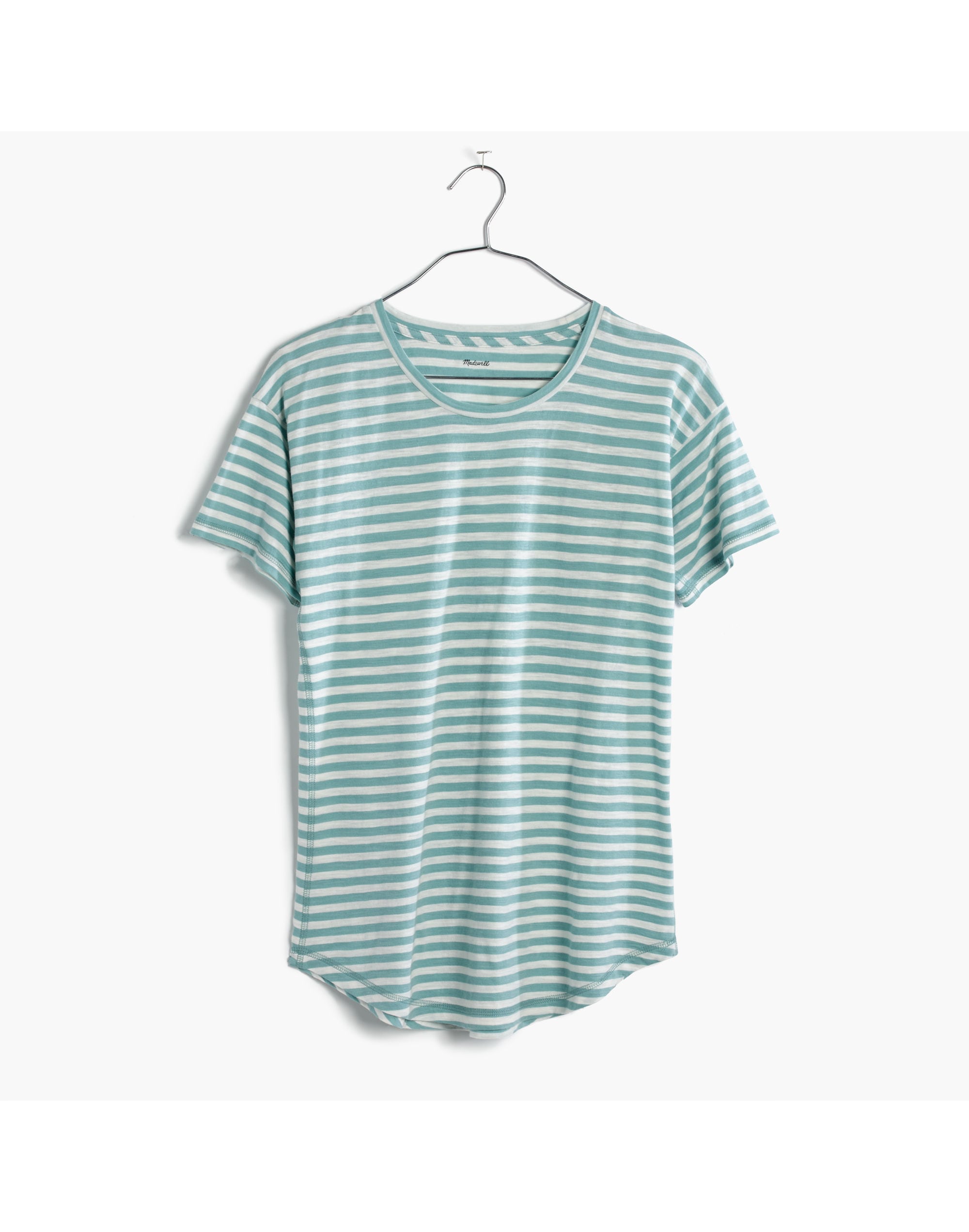 Whisper Cotton Crewneck Tee Fenwick Stripe | Madewell