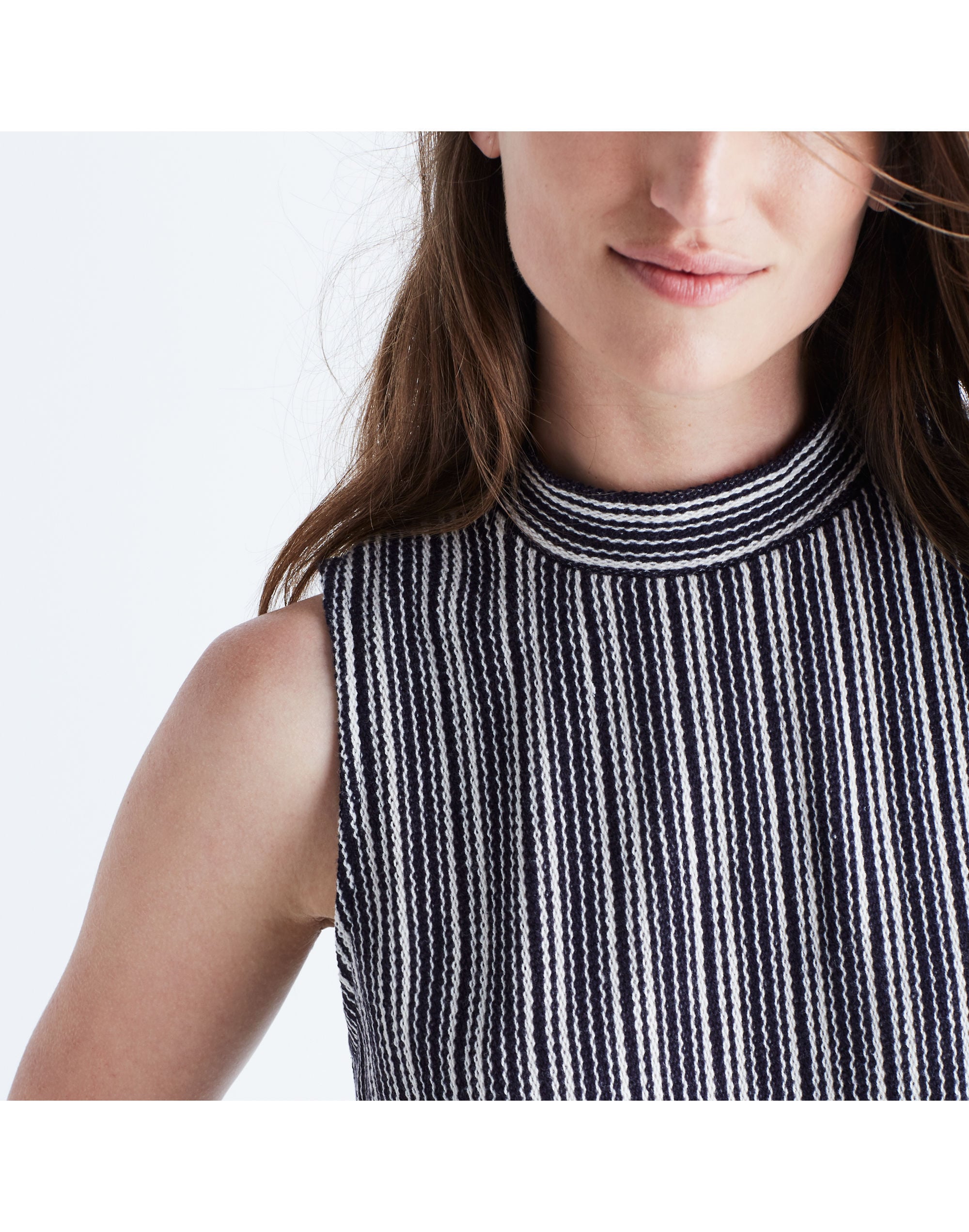 Striped Mockneck Tank Top | Madewell