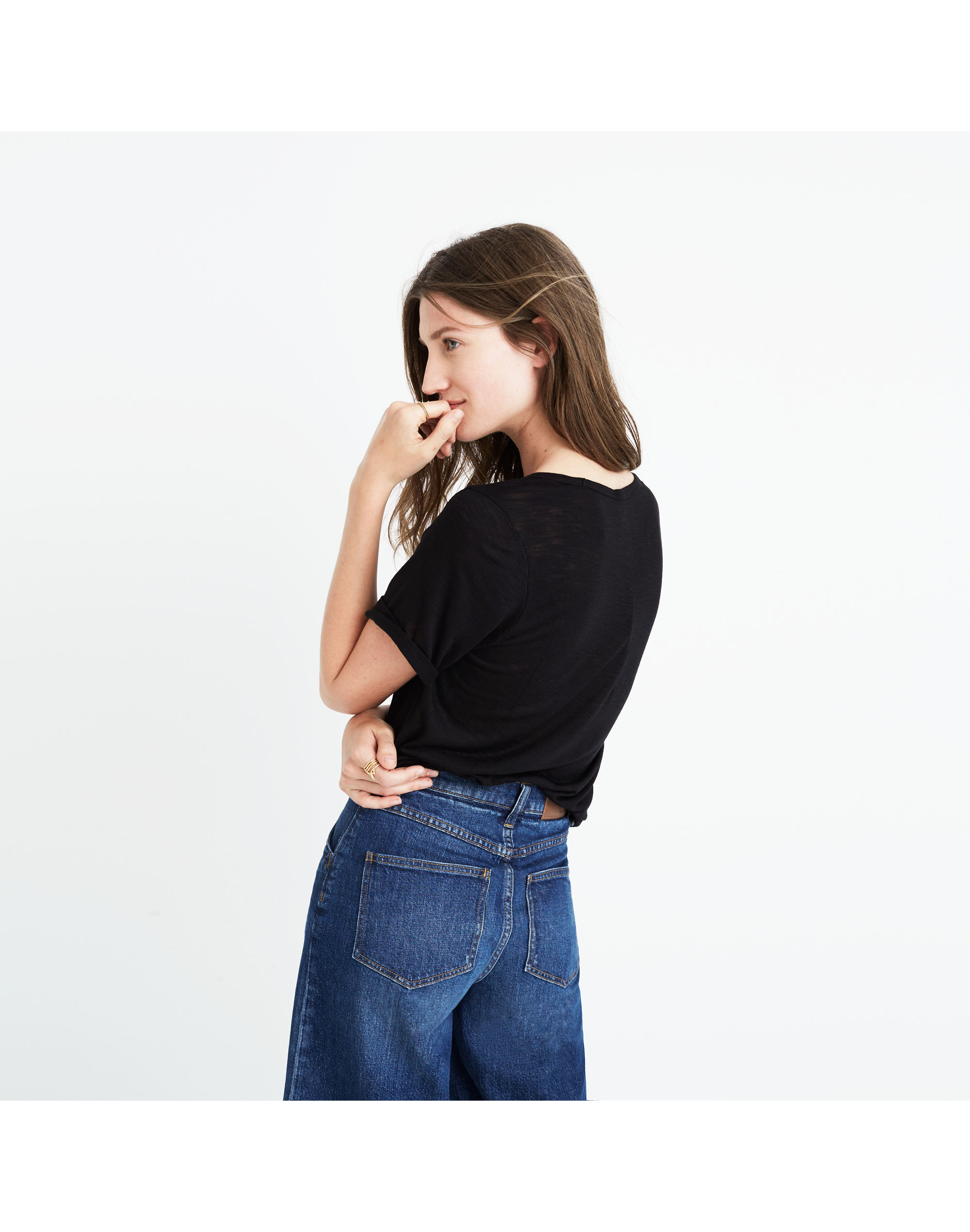 Anthem Scoop Elbow-Sleeve Tee | Madewell