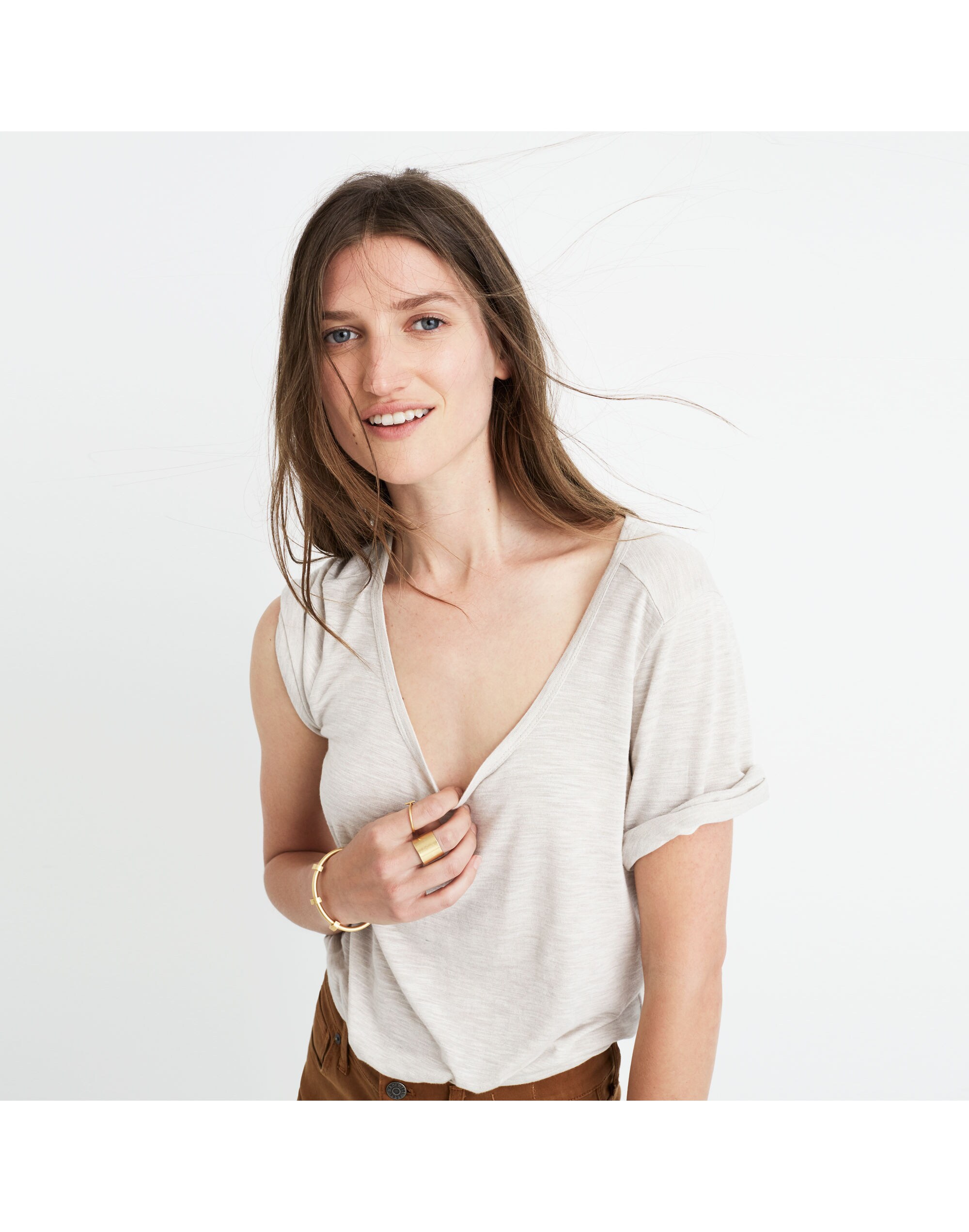 Anthem Scoop Elbow-Sleeve Tee | Madewell