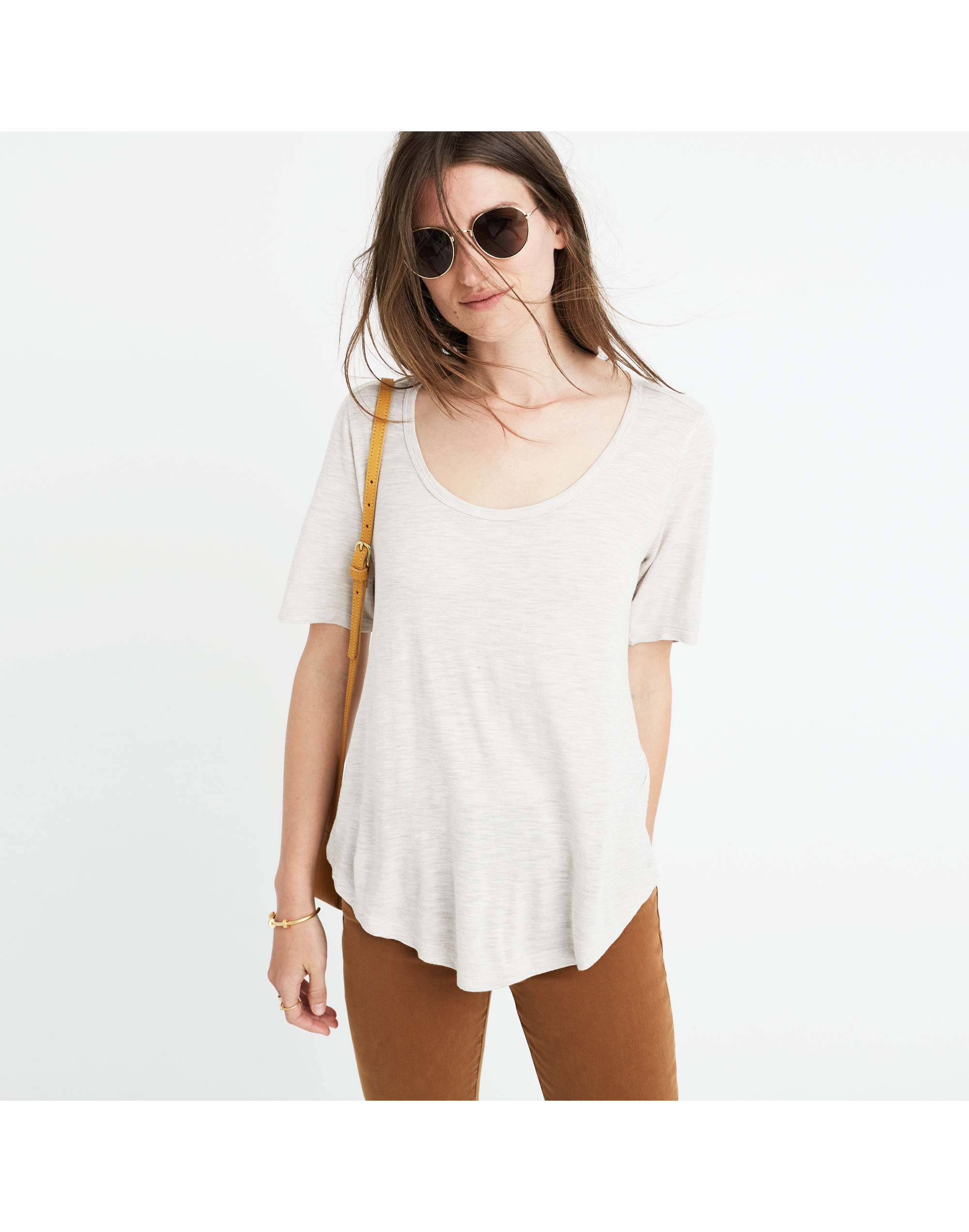 Anthem Scoop Elbow-Sleeve Tee | Madewell