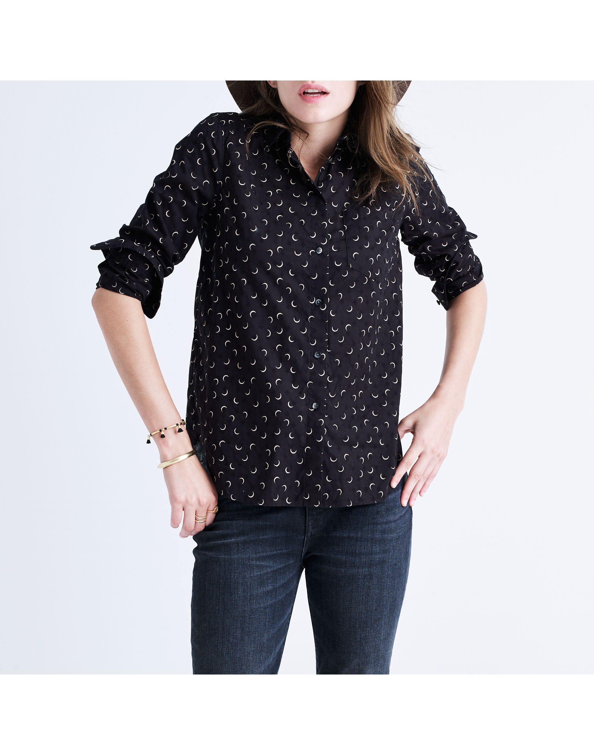 Shrunken Ex-Boyfriend Shirt Crescent Moon | Madewell