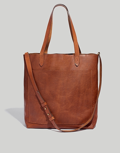 Madewell The Transport Leather Tote True Black
