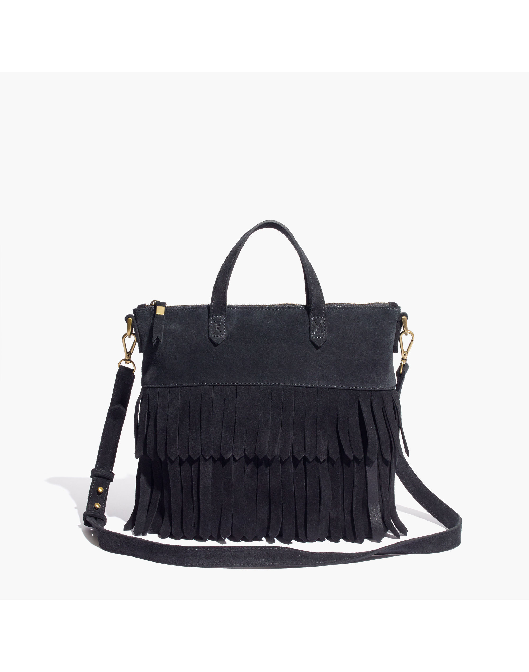 The Transport Crossbody: Suede Fringe Edition | Madewell