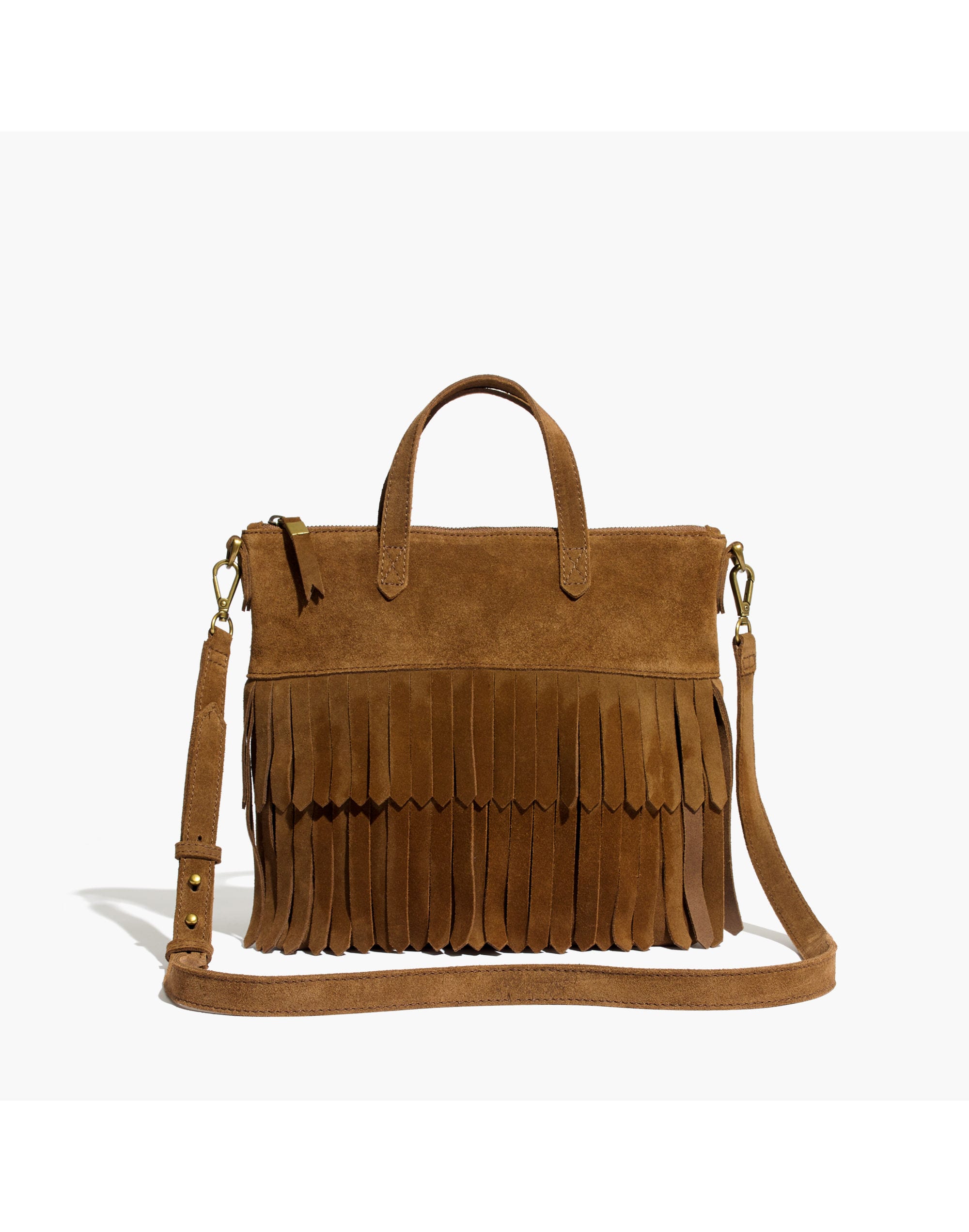 The Transport Crossbody: Suede Fringe Edition | Madewell