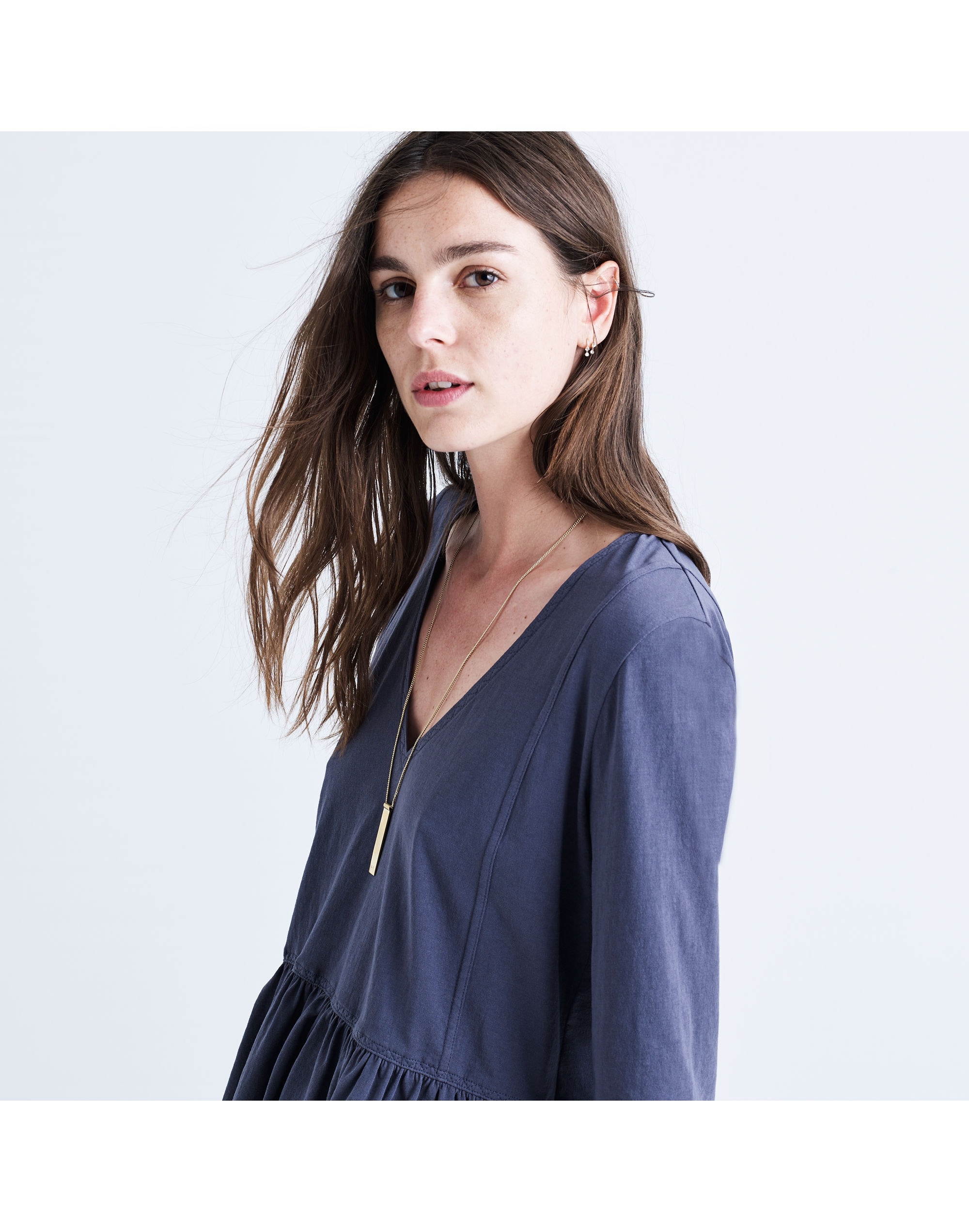 Deep-V Peplum Tee | Madewell