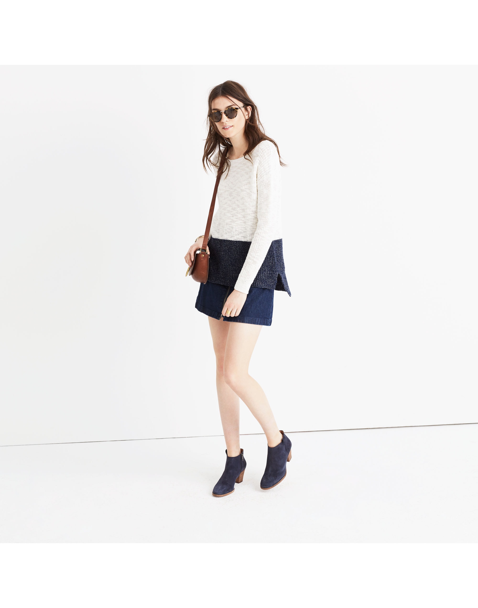 Eastbank Pullover Sweater in Colorblock | Madewell