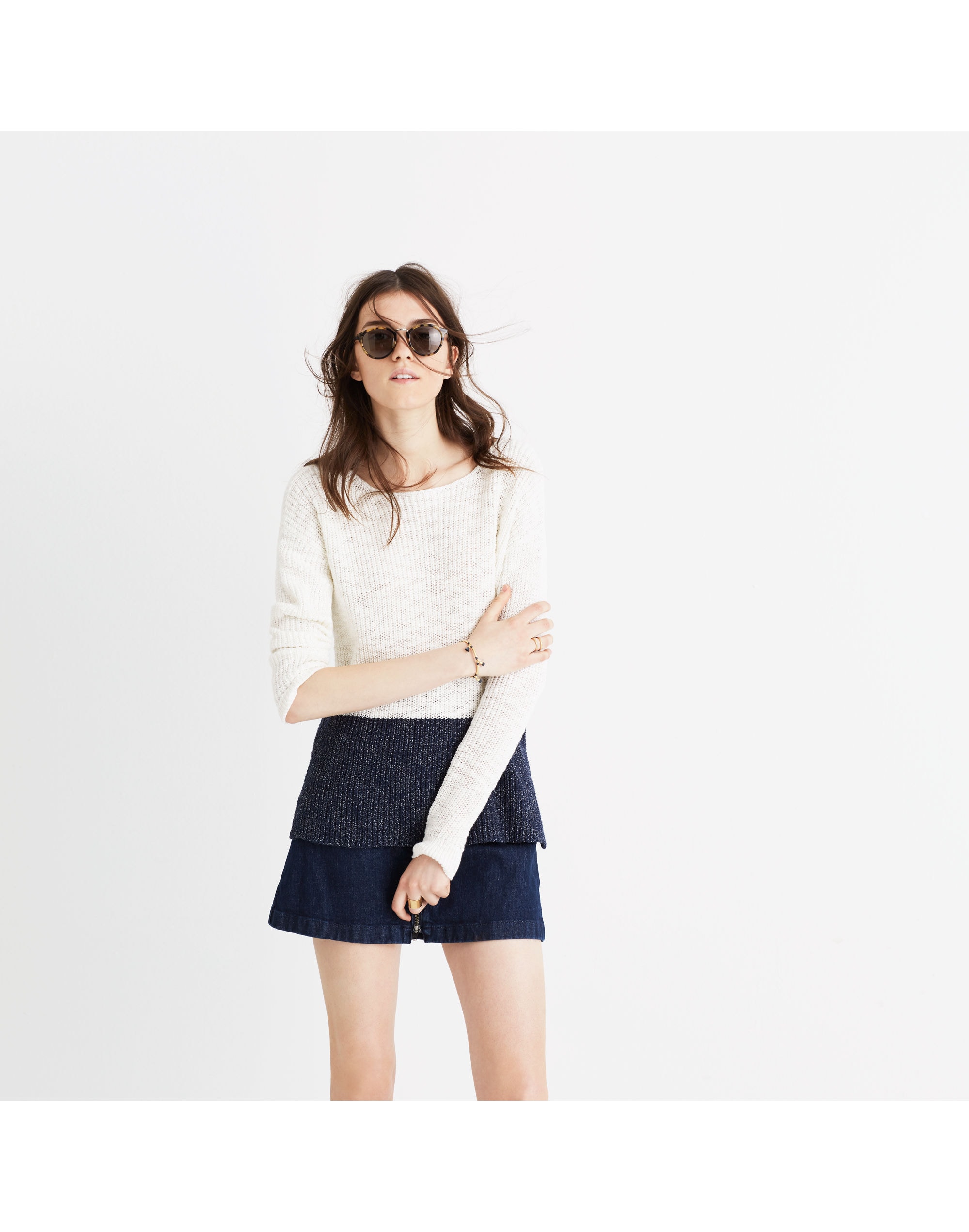 Eastbank Pullover Sweater in Colorblock | Madewell