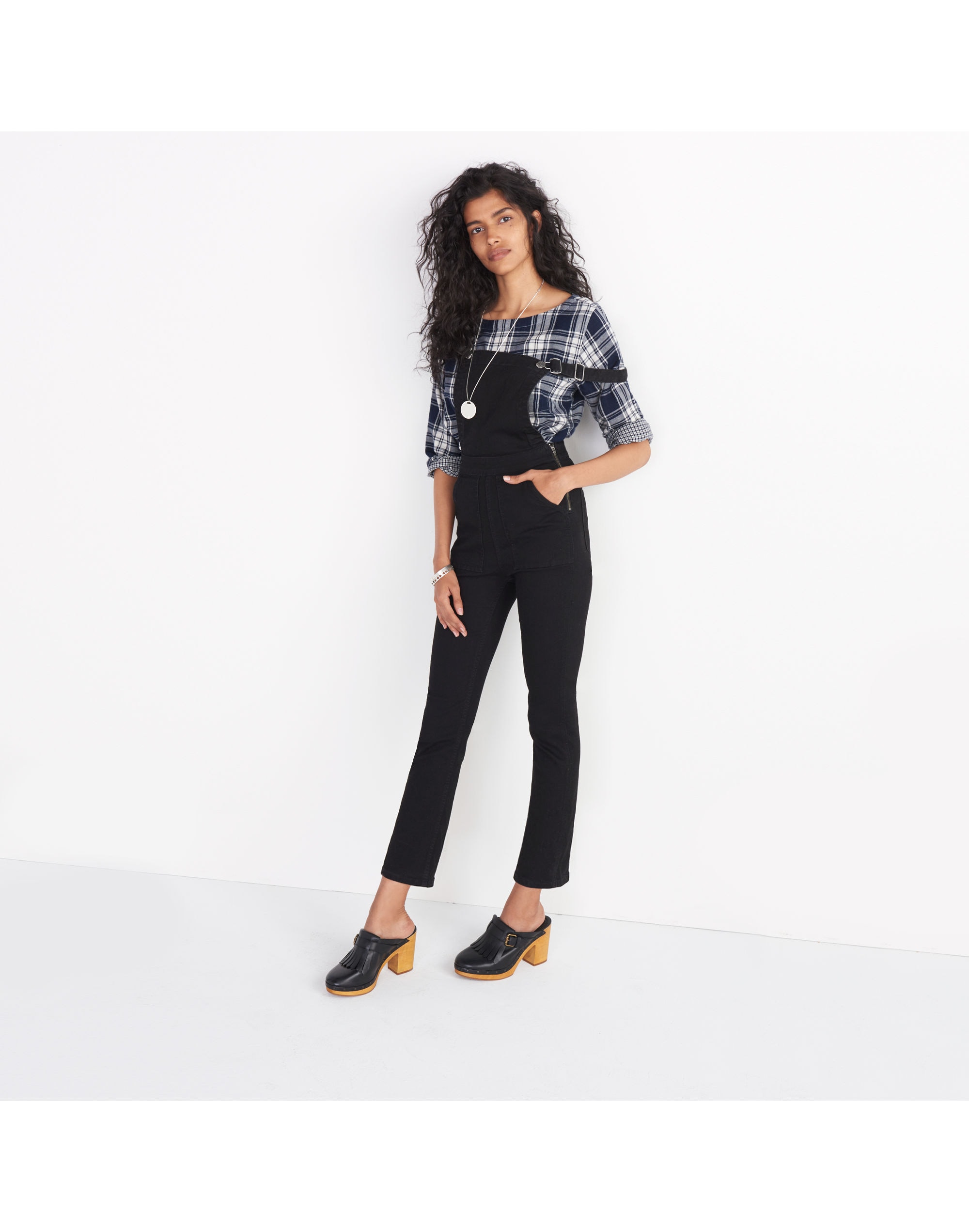 Cali Demi-Boot Overalls Black Frost | Madewell