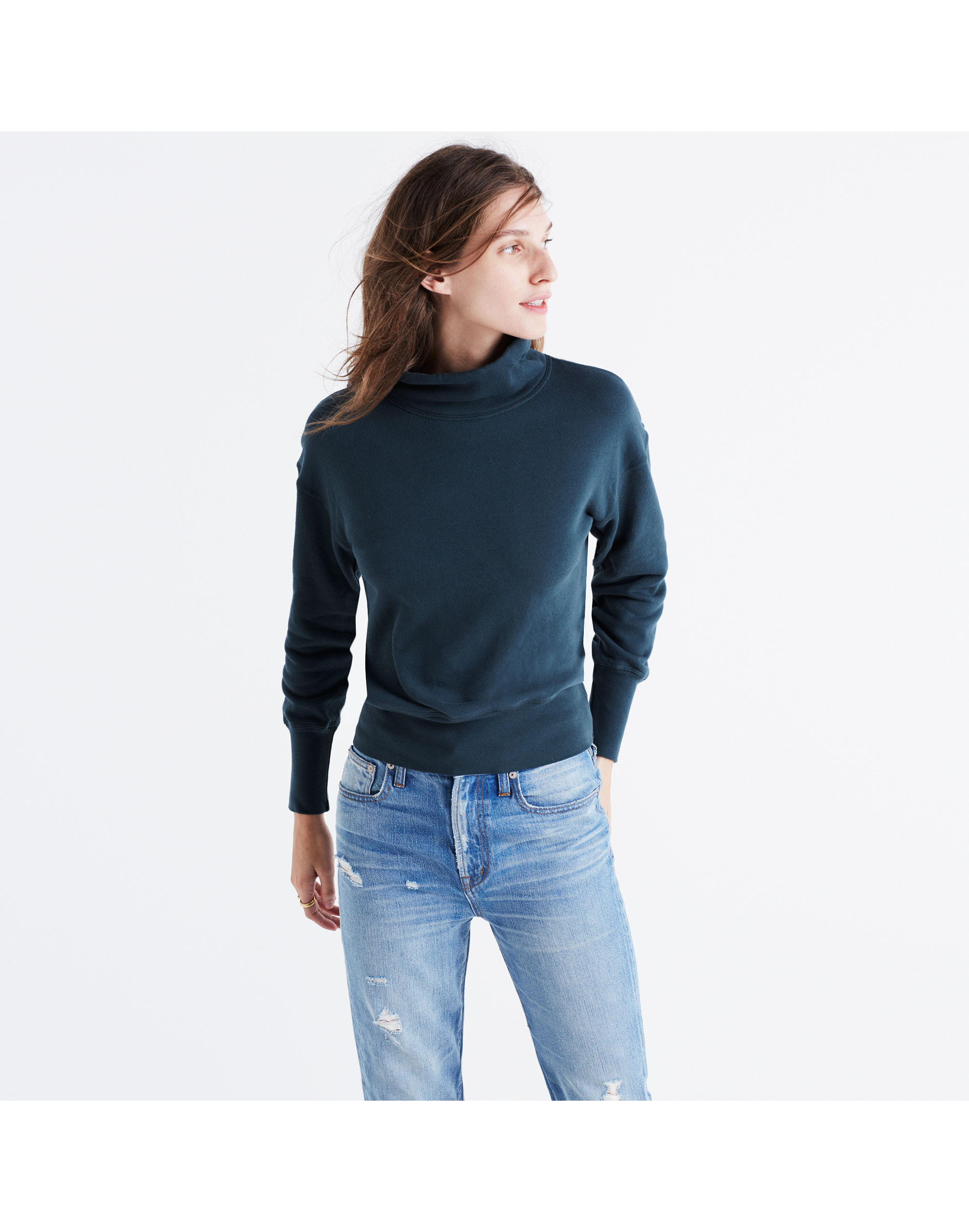 Rivet & Thread LA Turtleneck Sweatshirt: Garment-Dyed Edition | Madewell