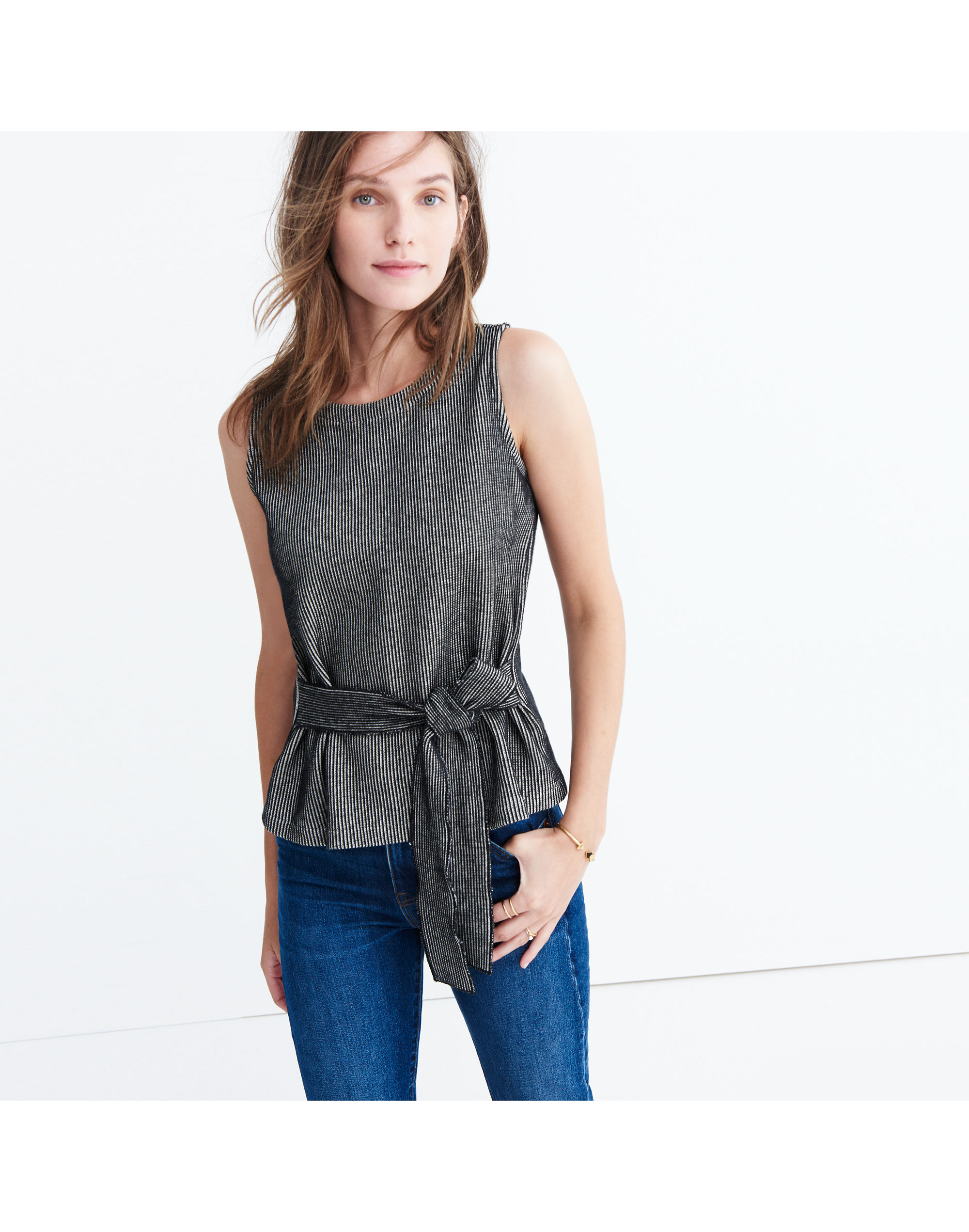 French Rib Tie-Waist Tank | Madewell