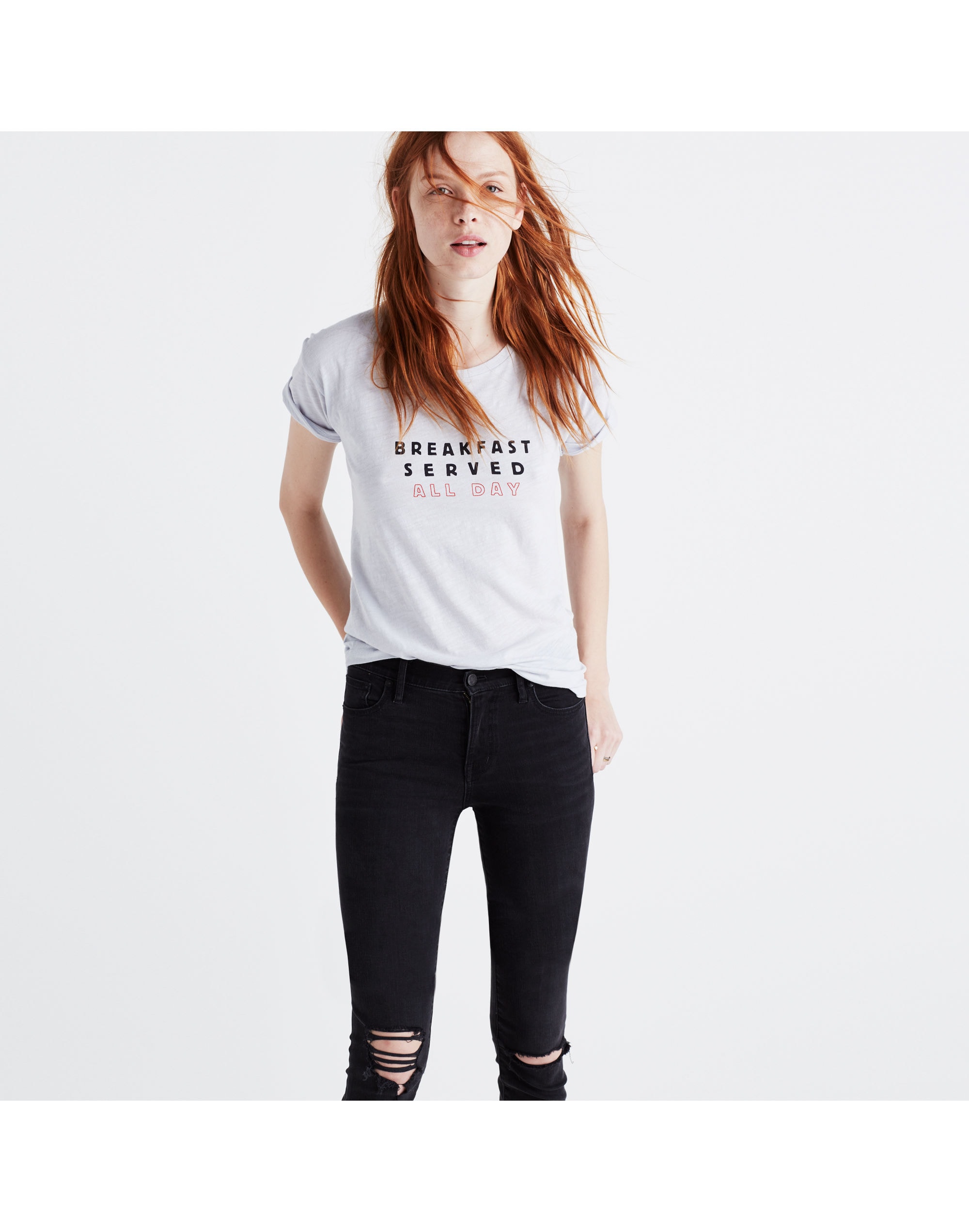 Breakfast Whisper Cotton Crewneck Tee | Madewell