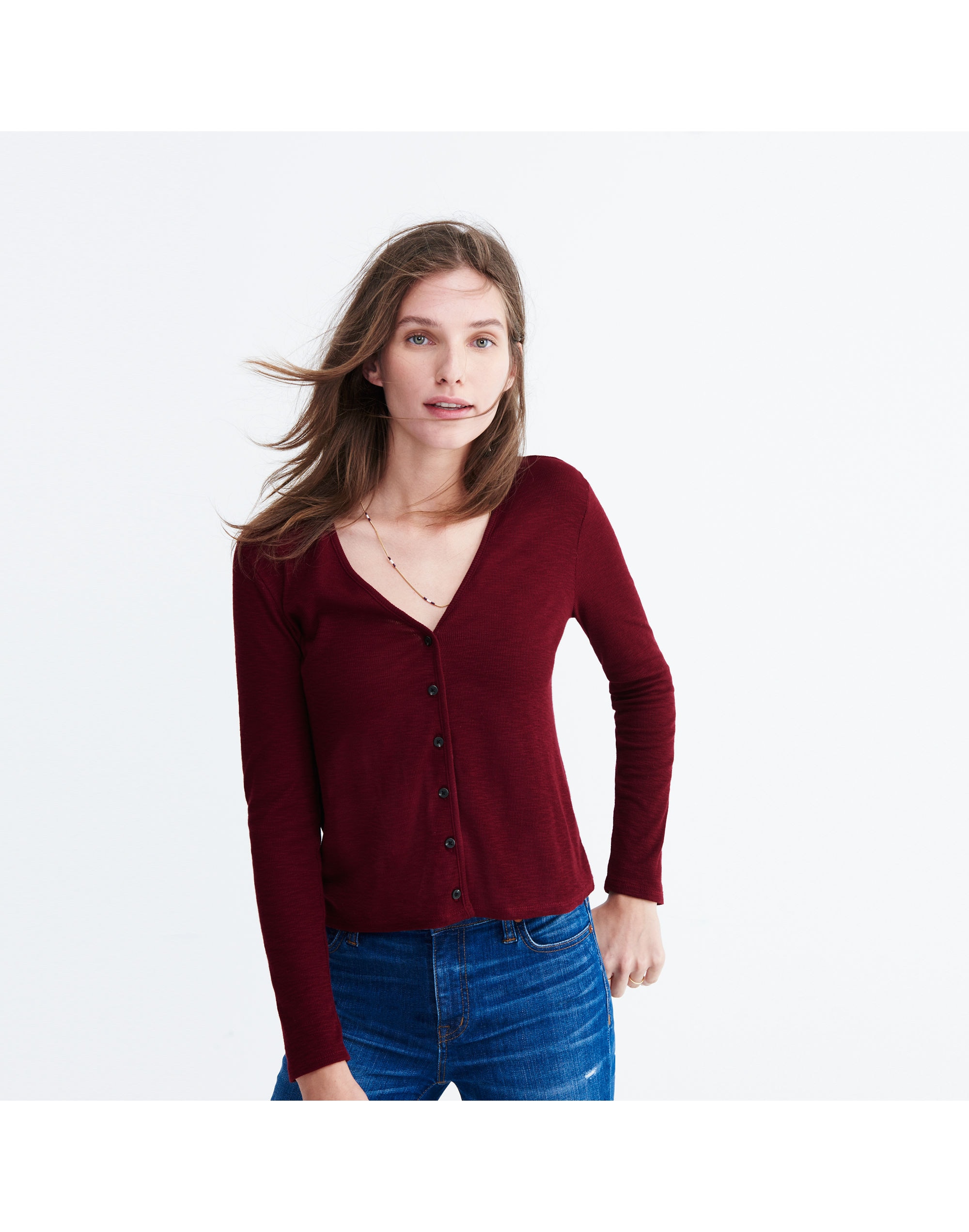 Knit Button-Down Top | Madewell