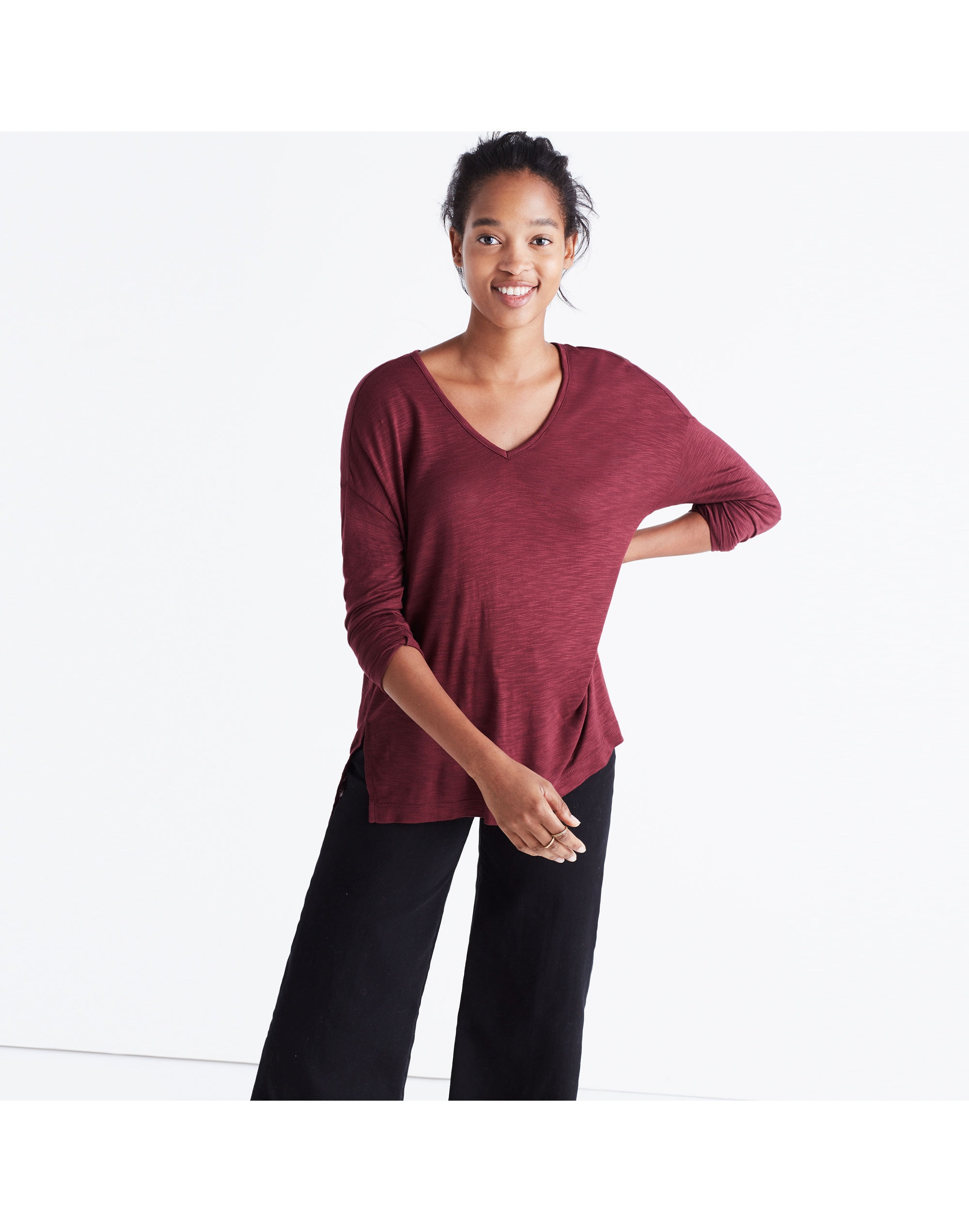 Anthem Long-Sleeve V-Neck Tee | Madewell