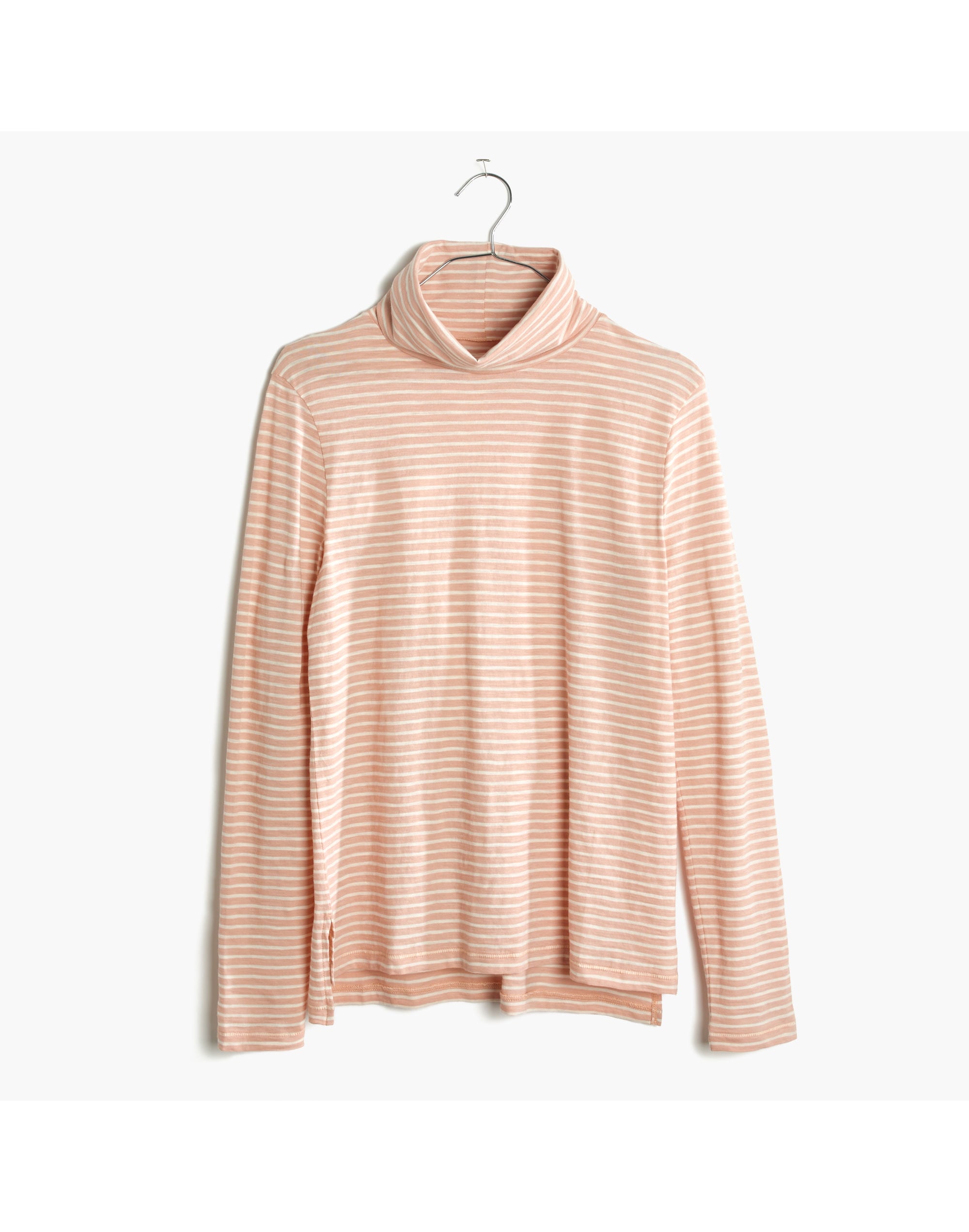 Whisper Cotton Turtleneck Jonny Stripe | Madewell