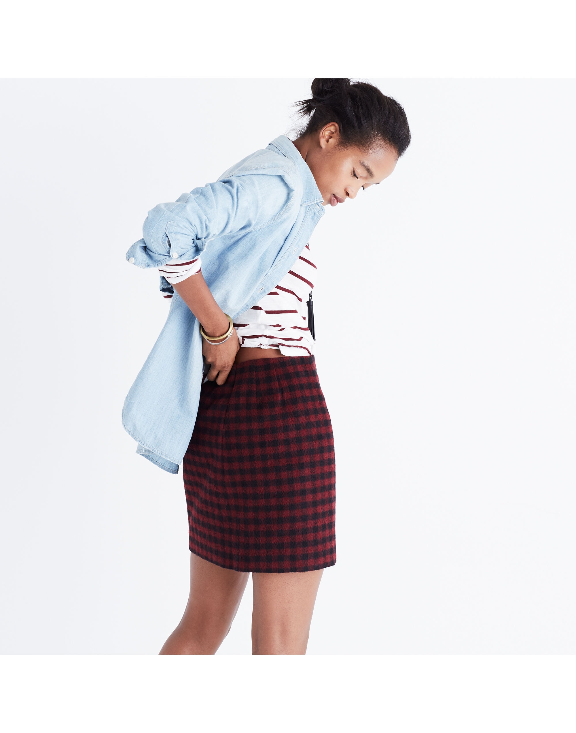 Buffalo Check Upstate Skirt | Madewell