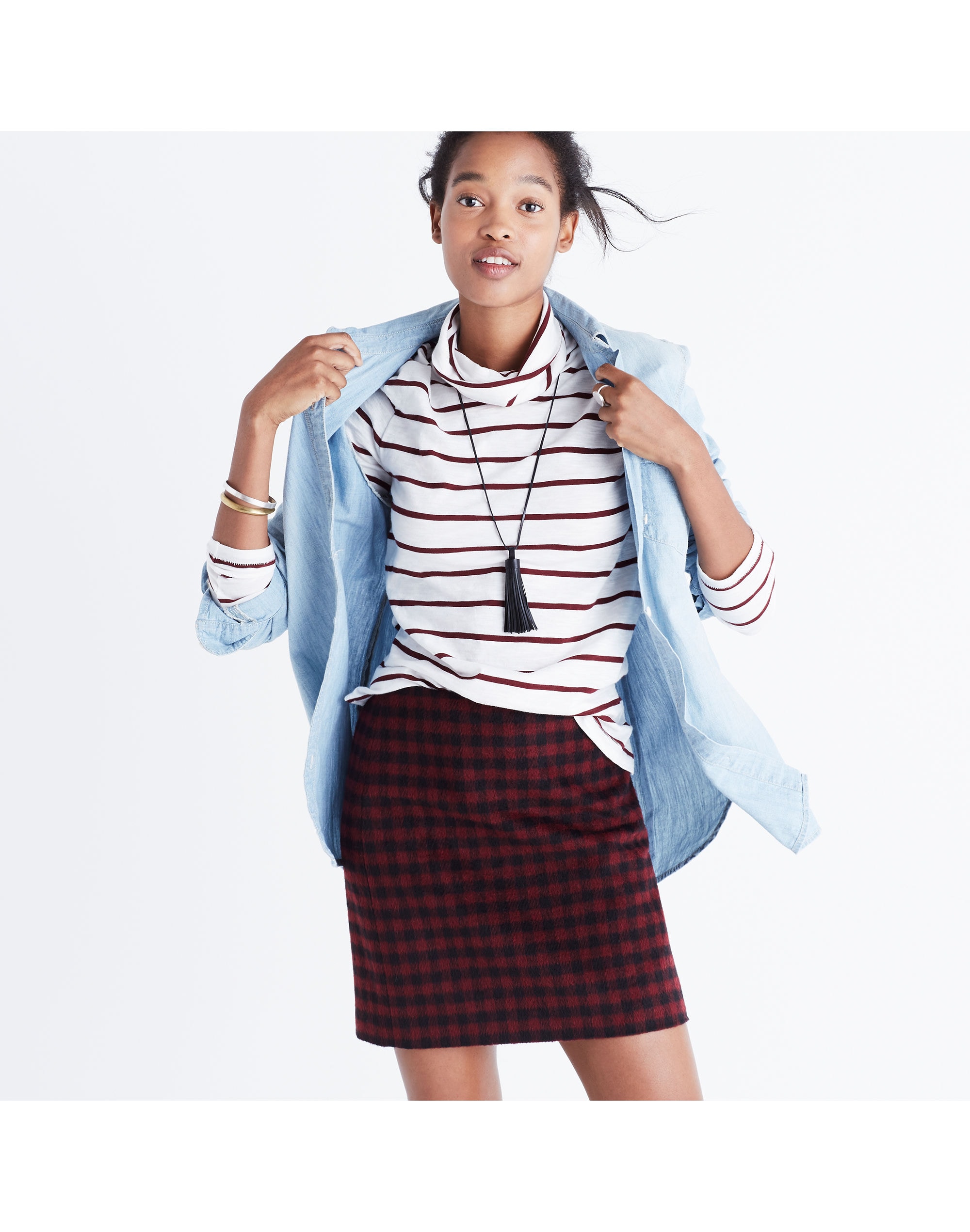 Buffalo Check Upstate Skirt | Madewell