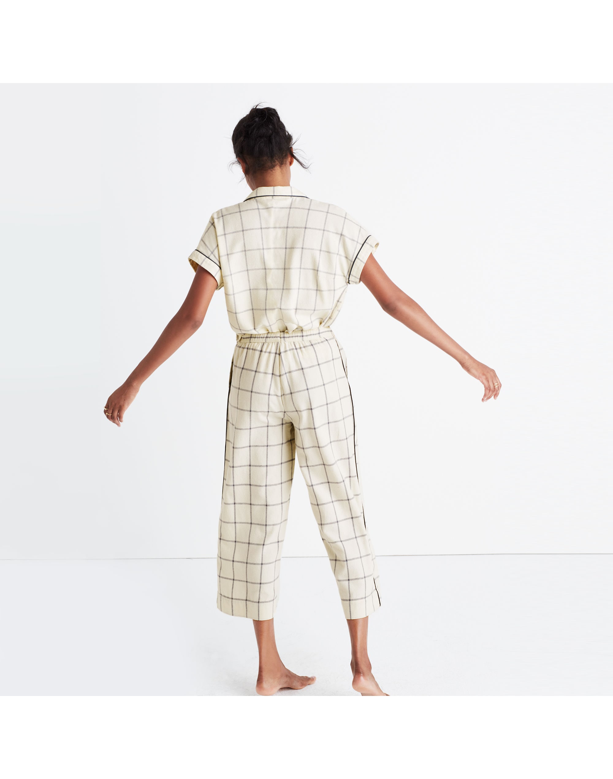 Flannel Bedtime Pajama Top in Windowpane | Madewell