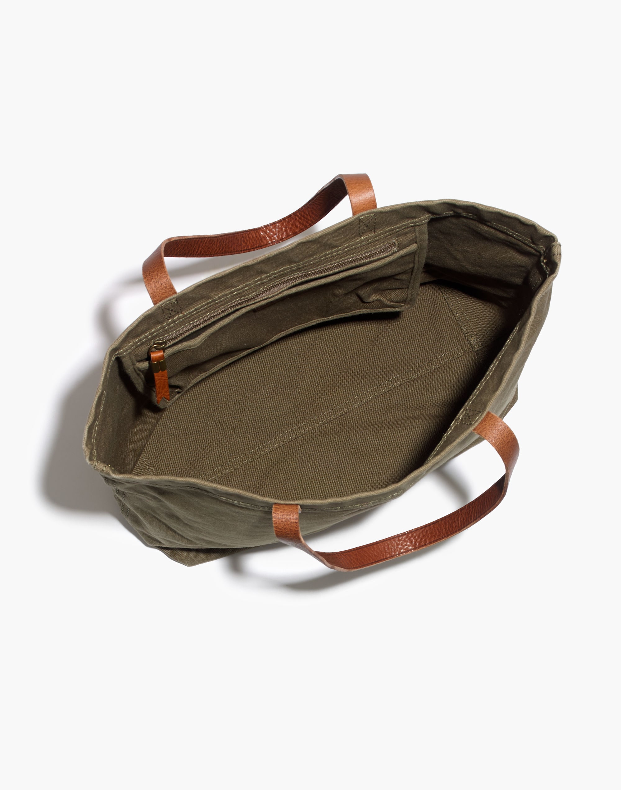 Madewell, Bags, Madewell Olive Green Canvas Transport Tote Bag