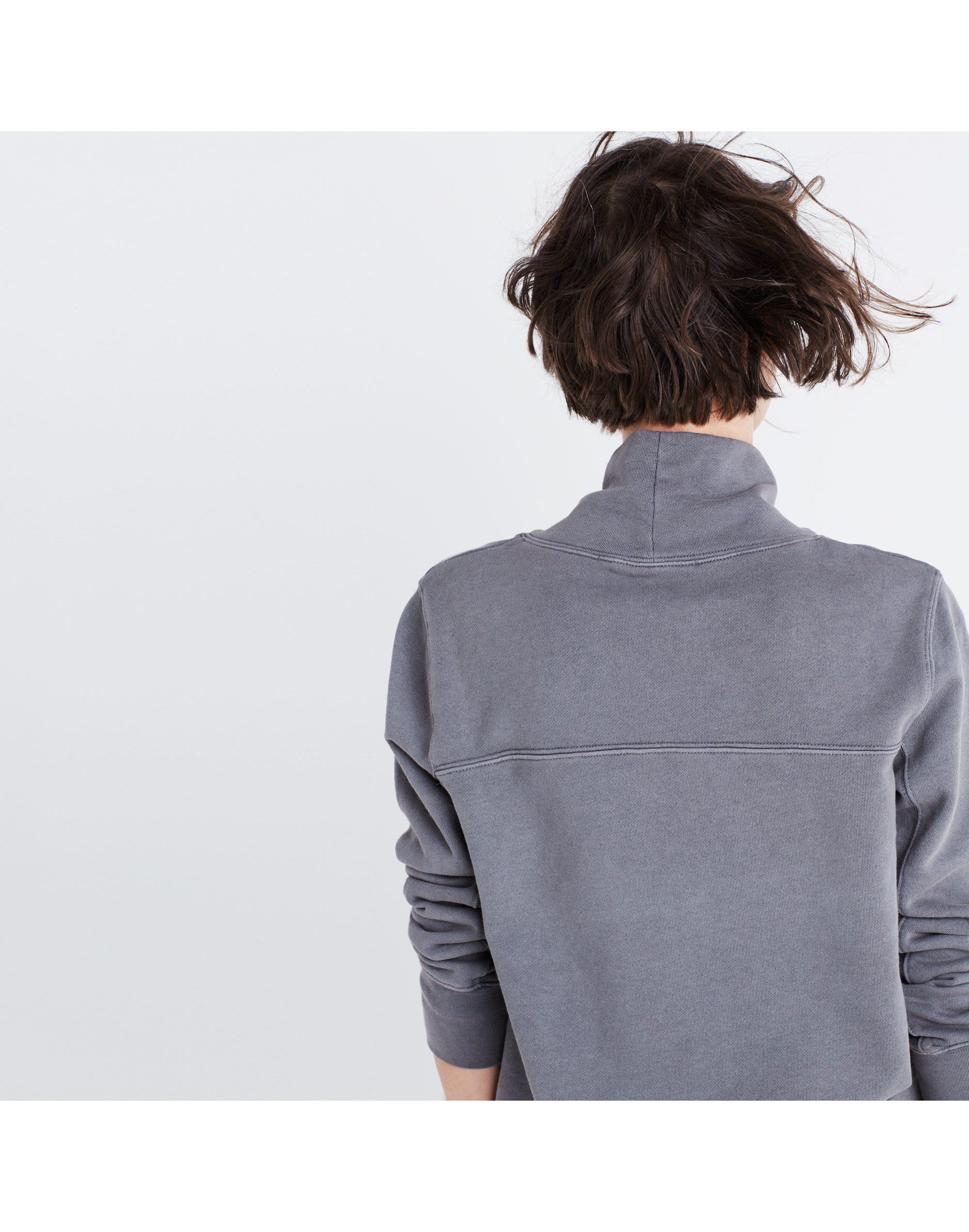 Garment-Dyed Funnelneck Sweatshirt | Madewell