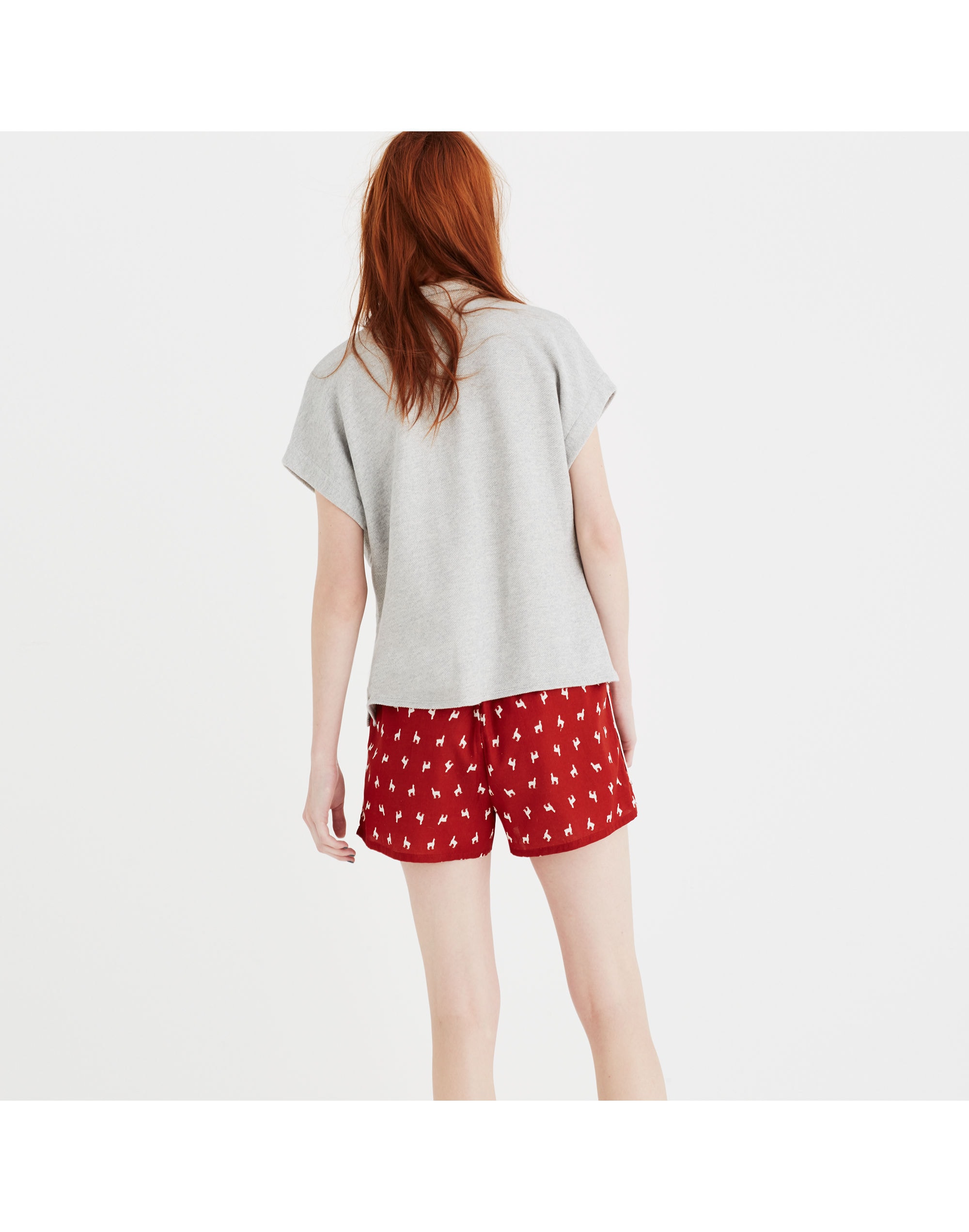 Bedtime Pajama Shorts in Llama-Rama | Madewell