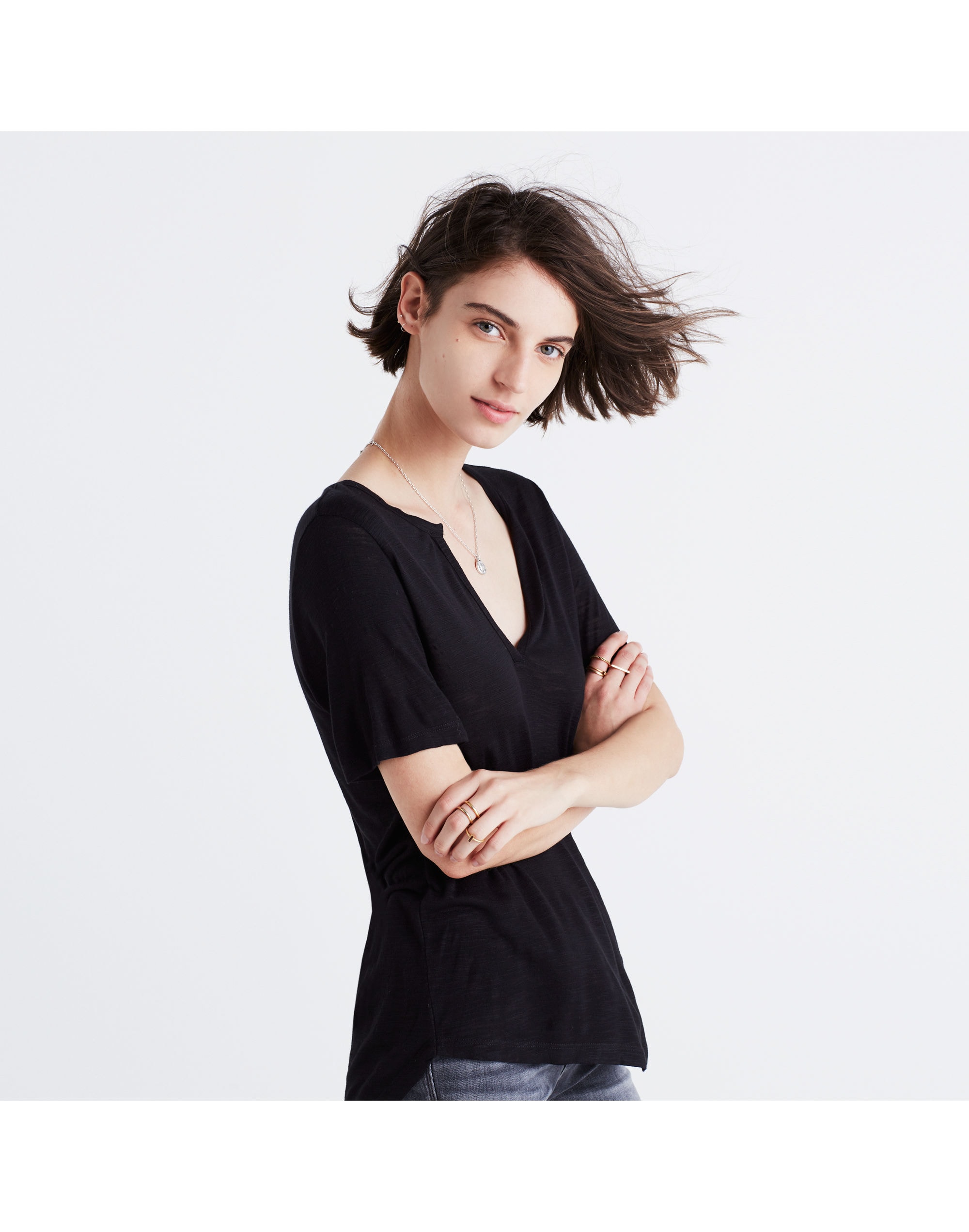 Anthem Split-Neck Tee | Madewell