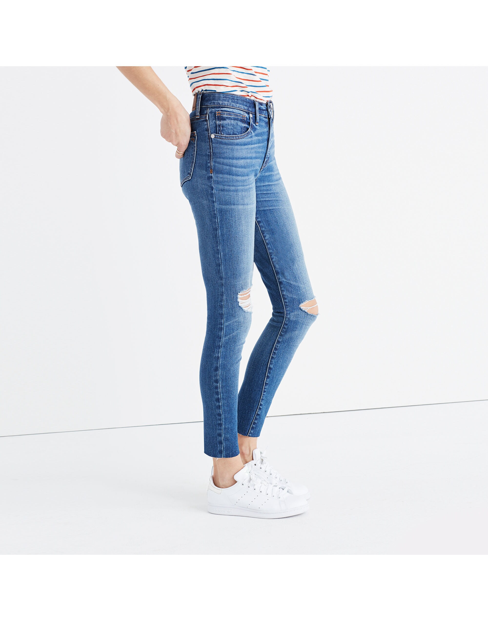 9" High-Rise Skinny Crop Jeans in Bruce Wash | Madewell