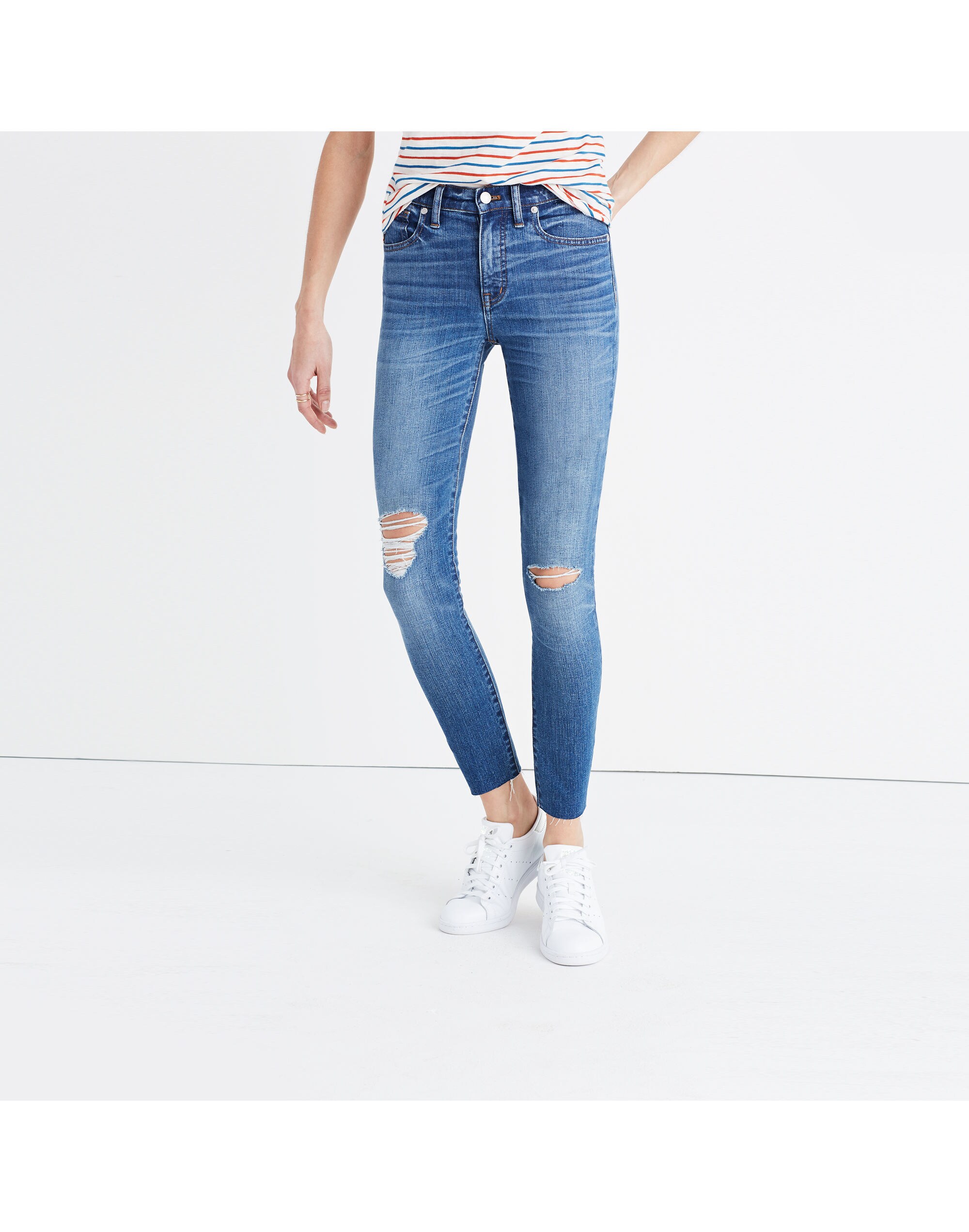 9" High-Rise Skinny Crop Jeans Bruce Wash | Madewell