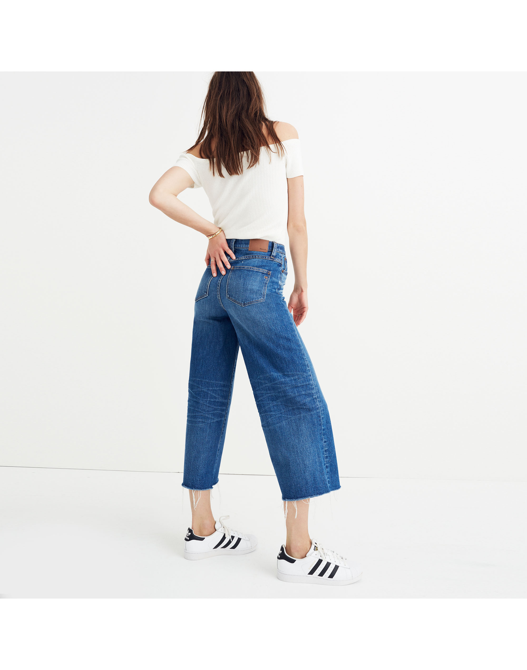 Wide-Leg Crop Jeans in Frida Wash | Madewell