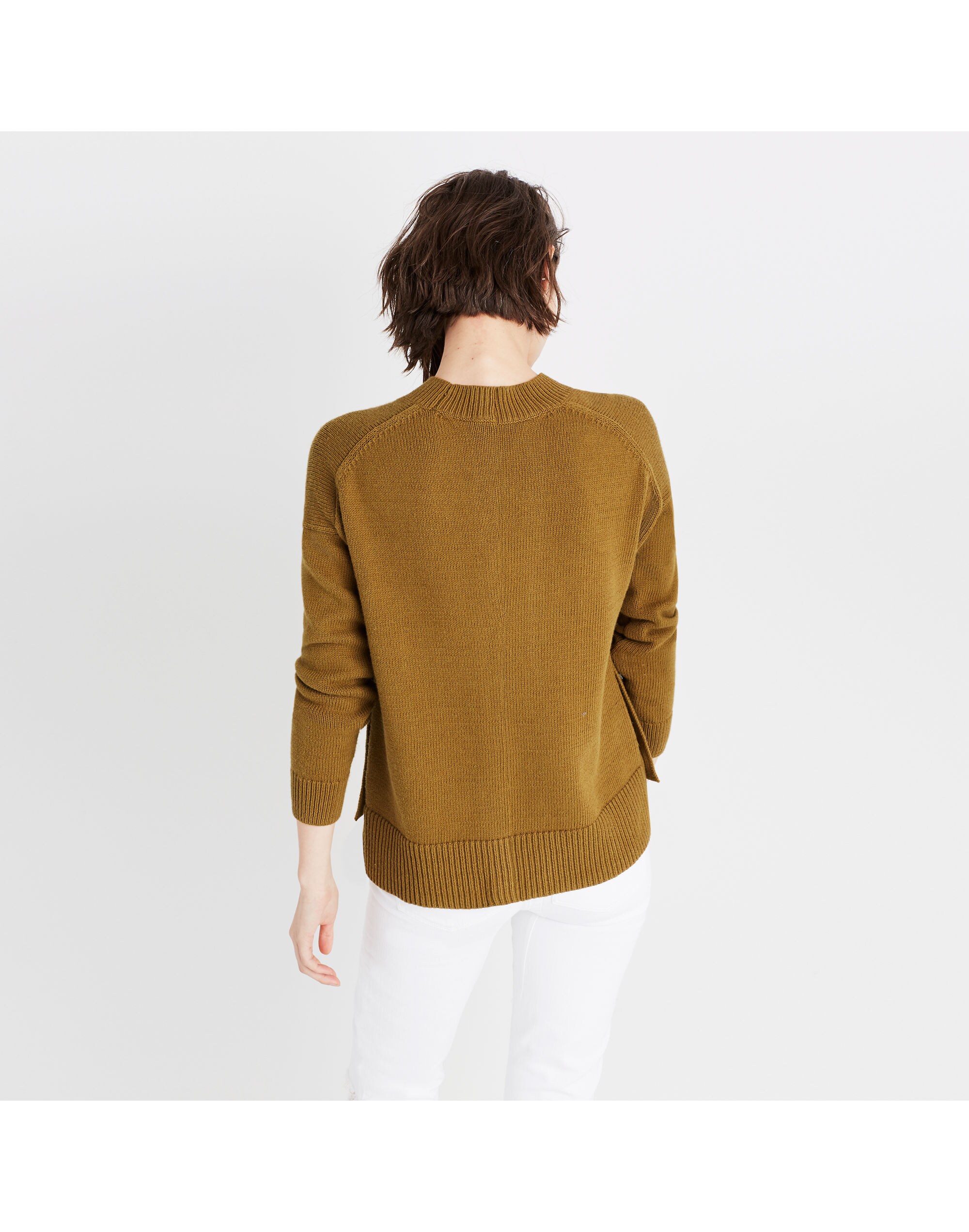 Brownstone Side-Button Sweater | Madewell