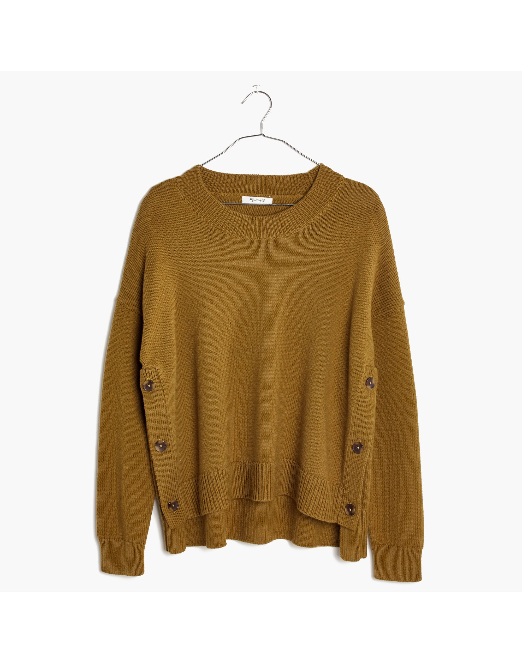 Brownstone Side-Button Sweater | Madewell