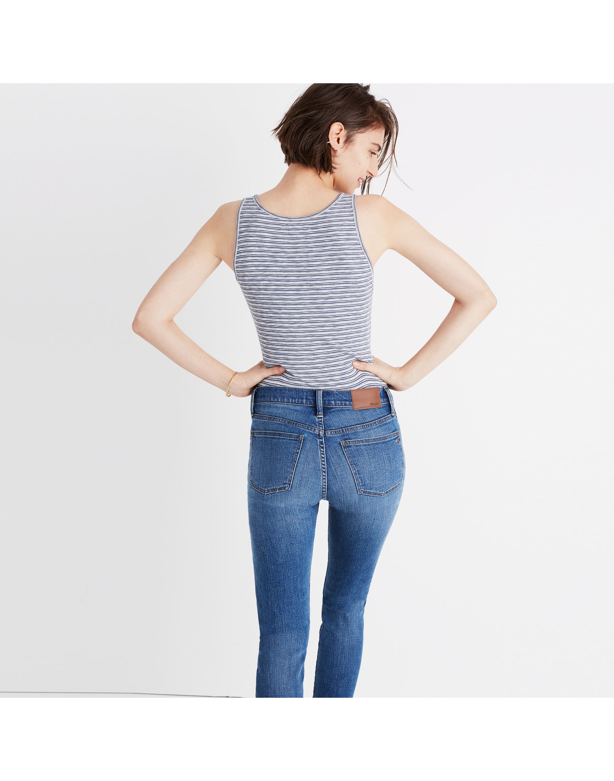 Indie Henley Bodysuit Stripe | Madewell