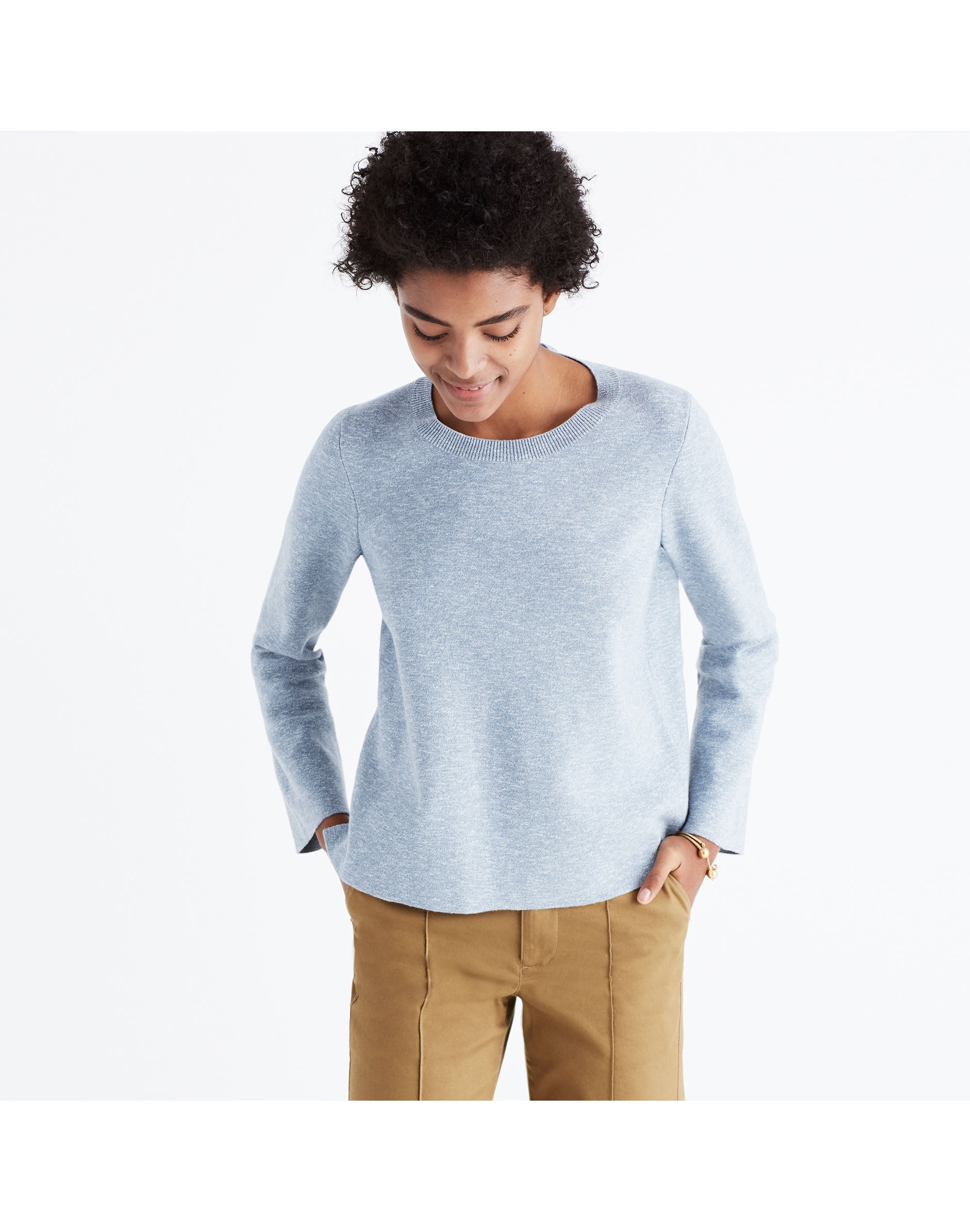 Laced-Back Pullover Sweater | Madewell