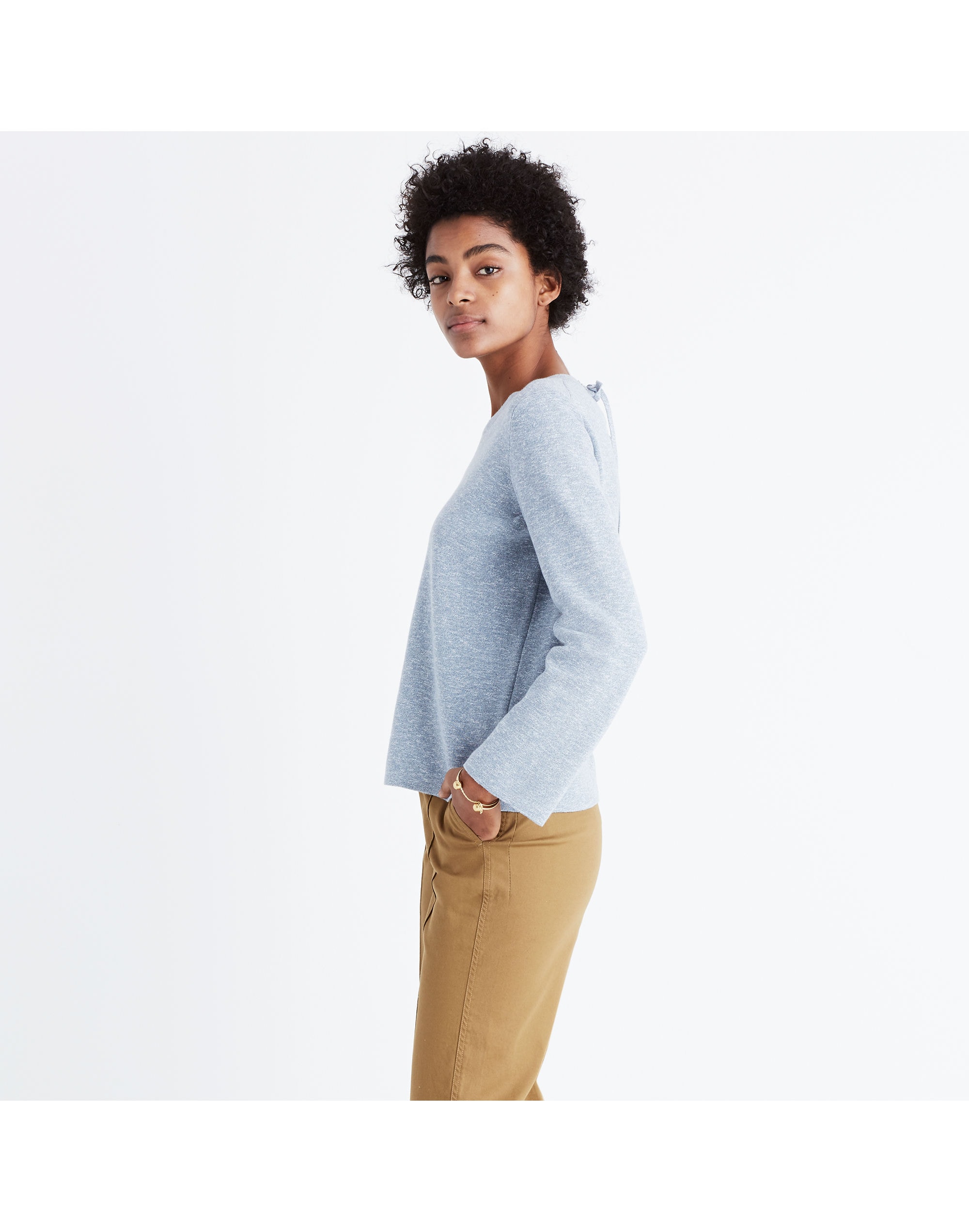 Laced-Back Pullover Sweater | Madewell