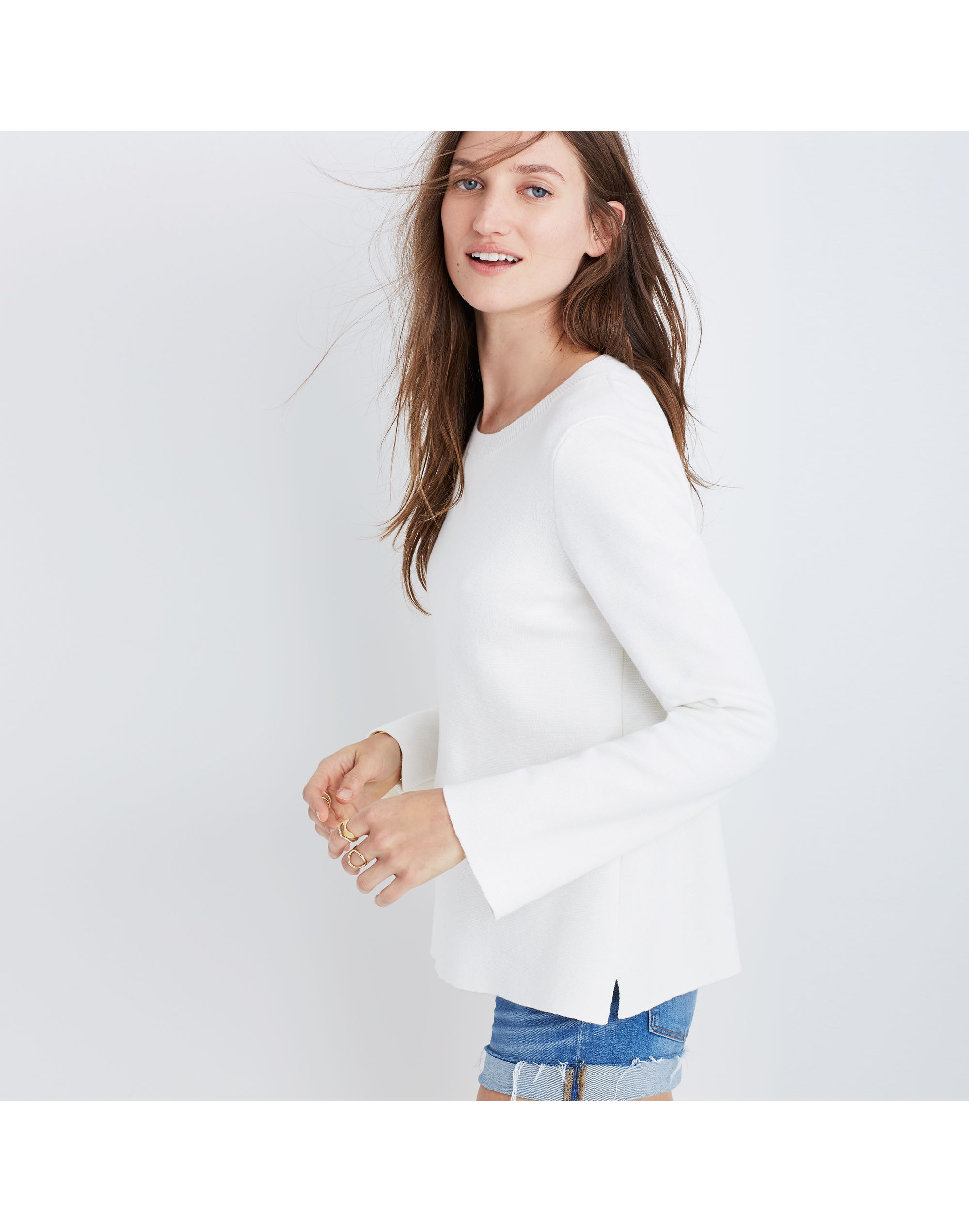 Laced-Back Pullover Sweater | Madewell