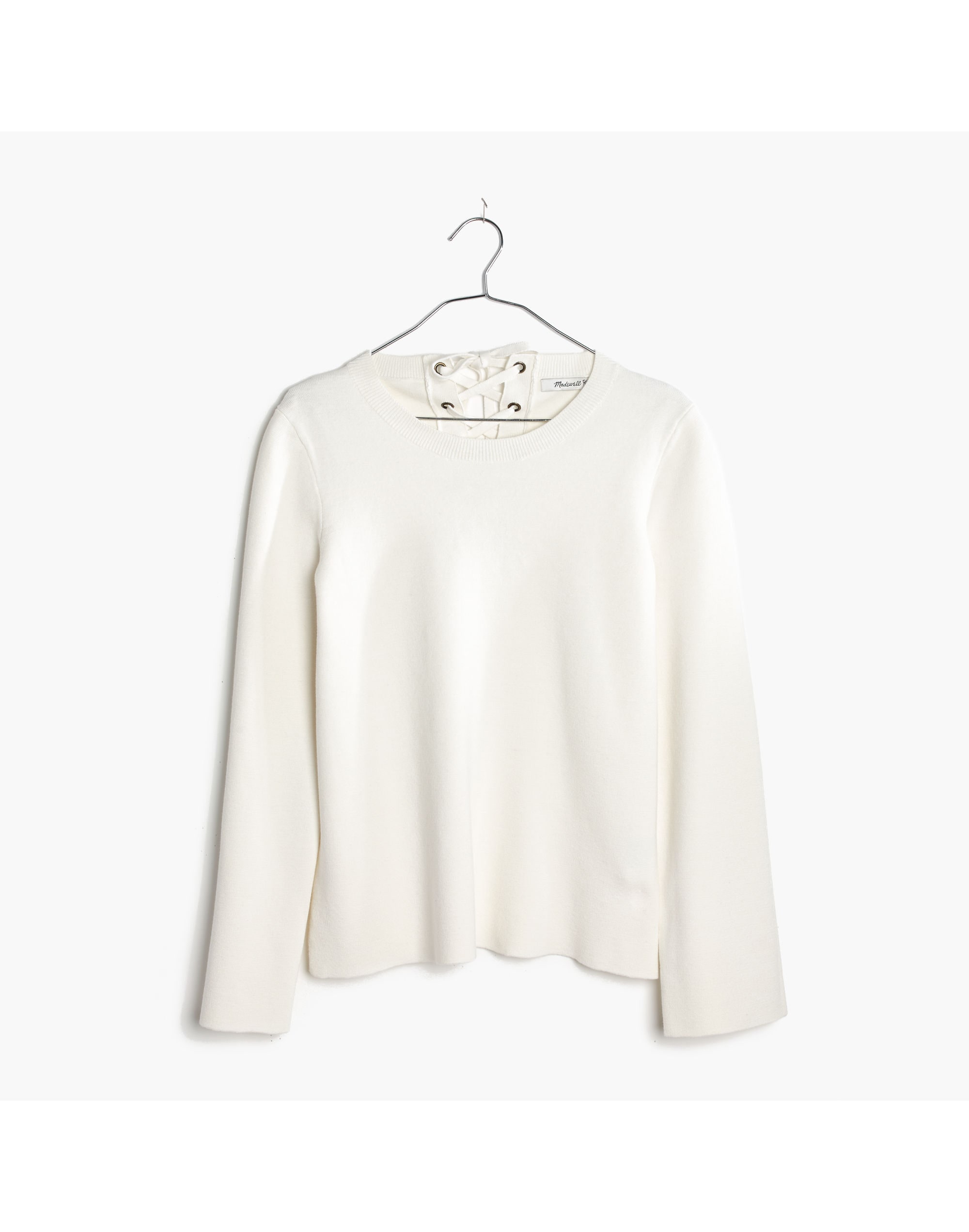 Laced-Back Pullover Sweater | Madewell