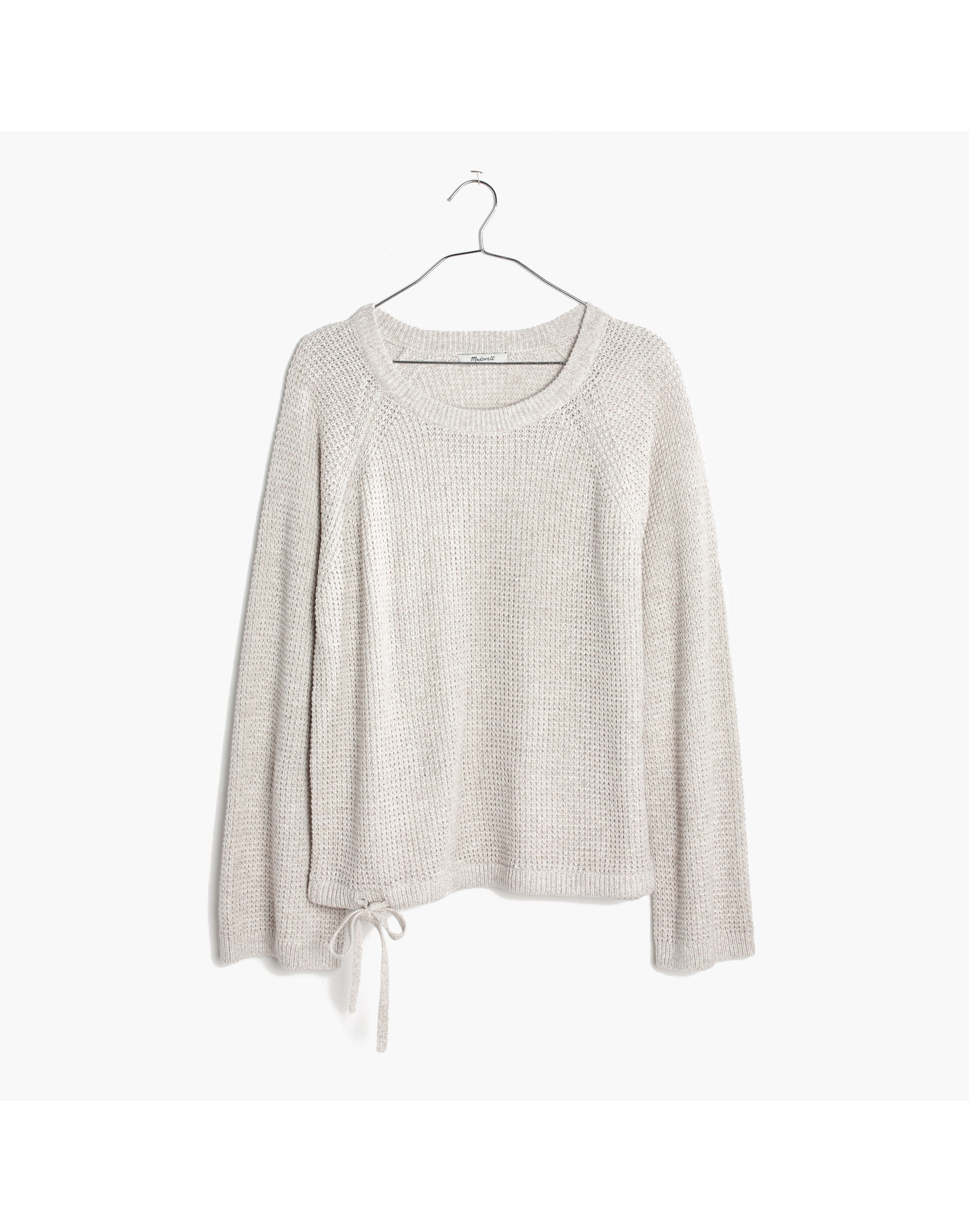 Wafflestitch Drawstring Sweater | Madewell